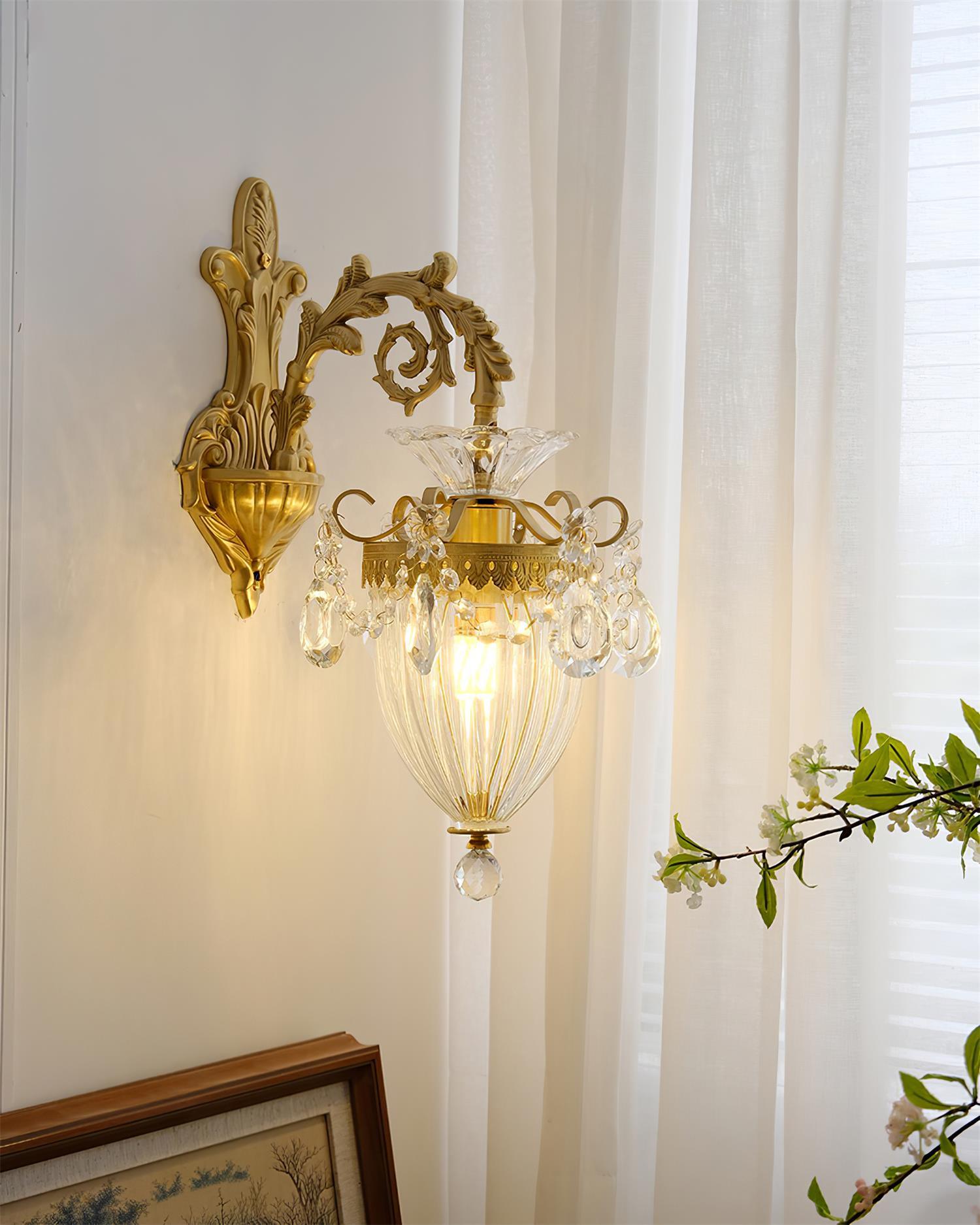 Elosia Lustra Applique Murale Double Dorée Élégante - Neutralighting