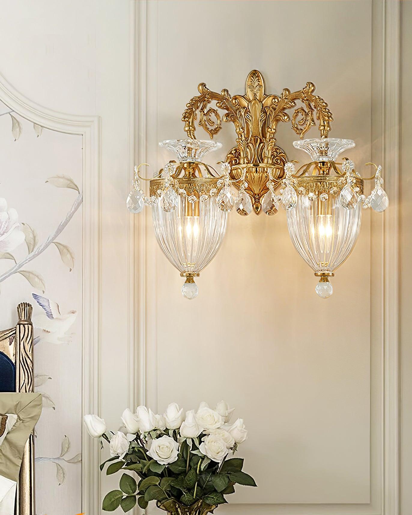 Elosia Lustra Applique Murale Double Dorée Élégante - Neutralighting