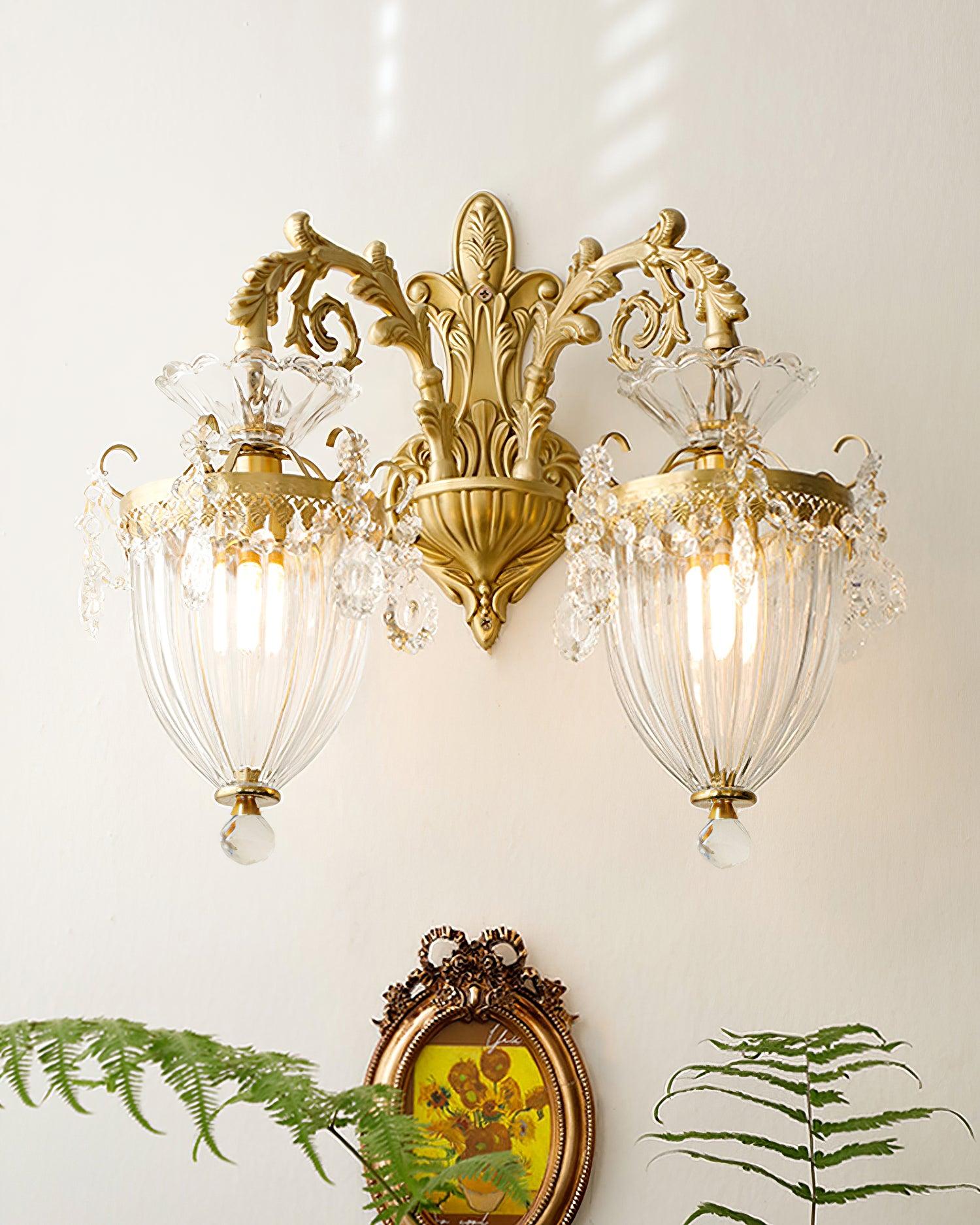 Elosia Lustra Applique Murale Double Dorée Élégante - Neutralighting