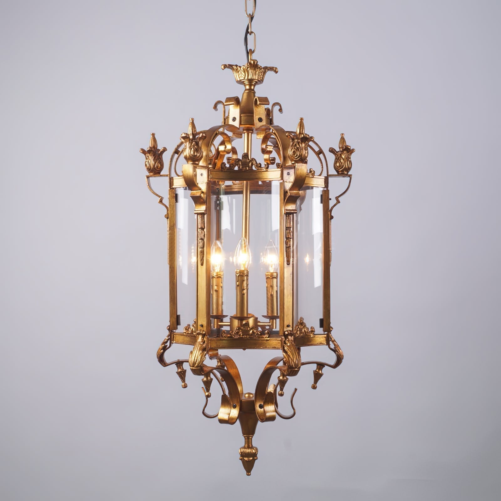 Ardorion Lustre Lanterne Métal Verre Luxe Vintage - Neutralighting