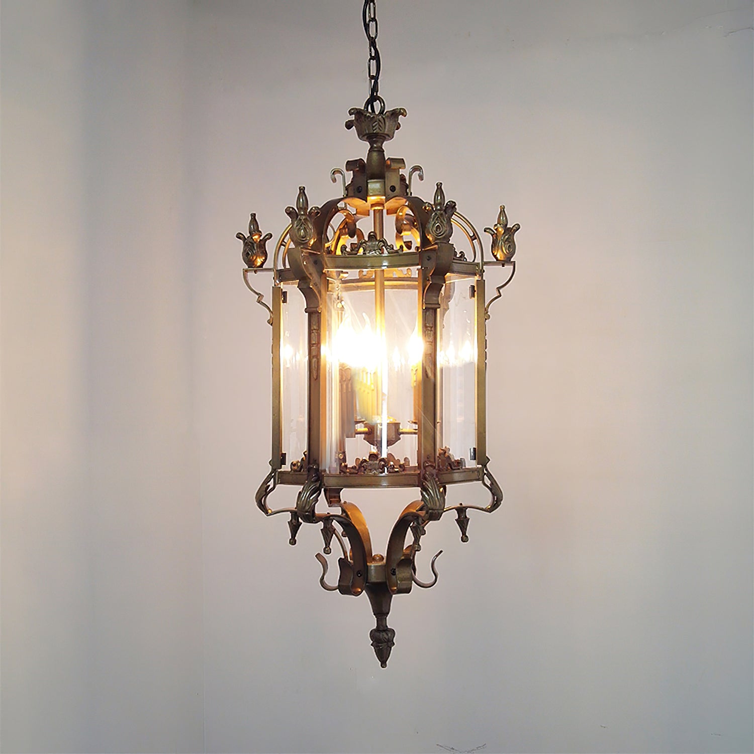 Ardorion Lustre Lanterne Métal Verre Luxe Vintage - Neutralighting