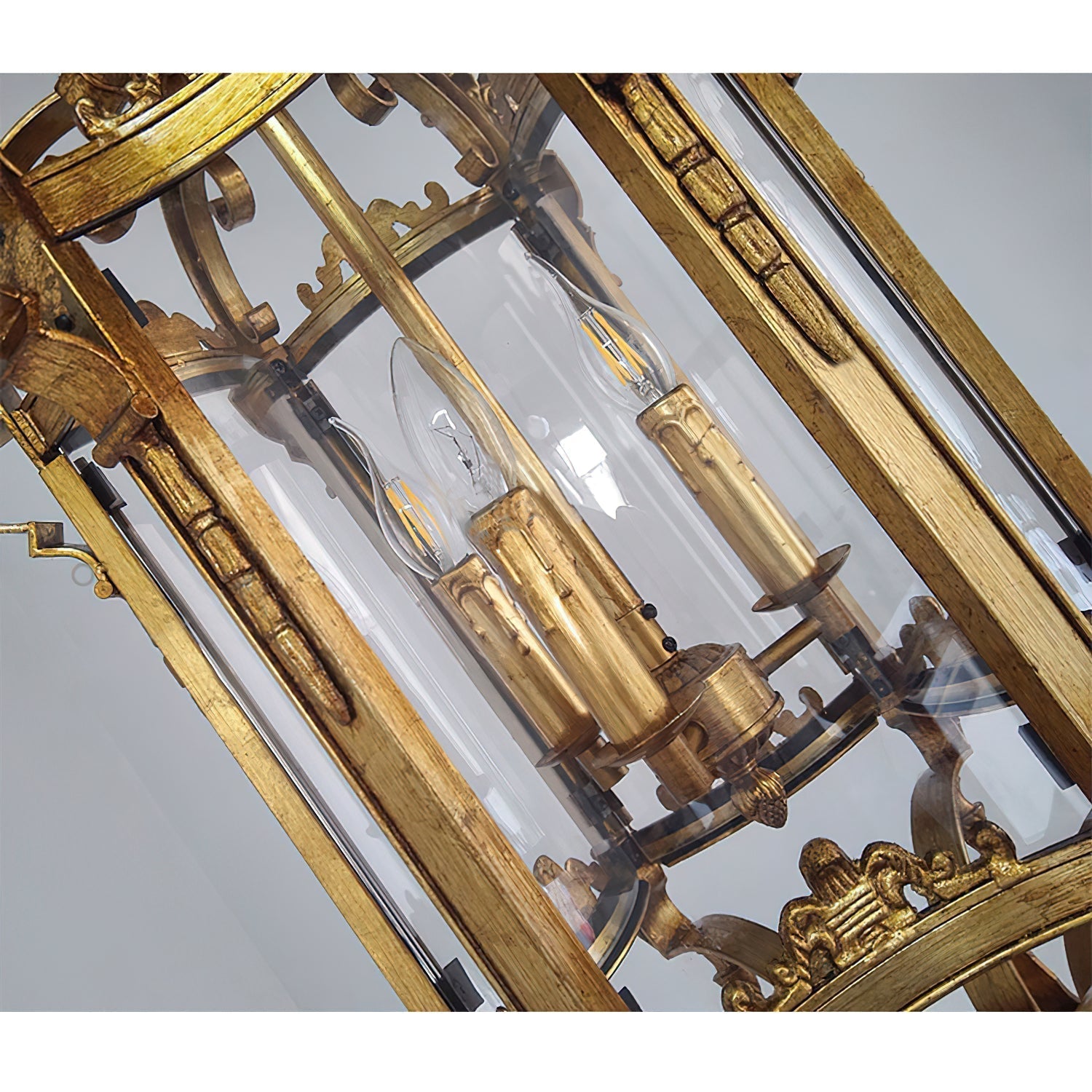 Ardorion Lustre Lanterne Métal Verre Luxe Vintage - Neutralighting