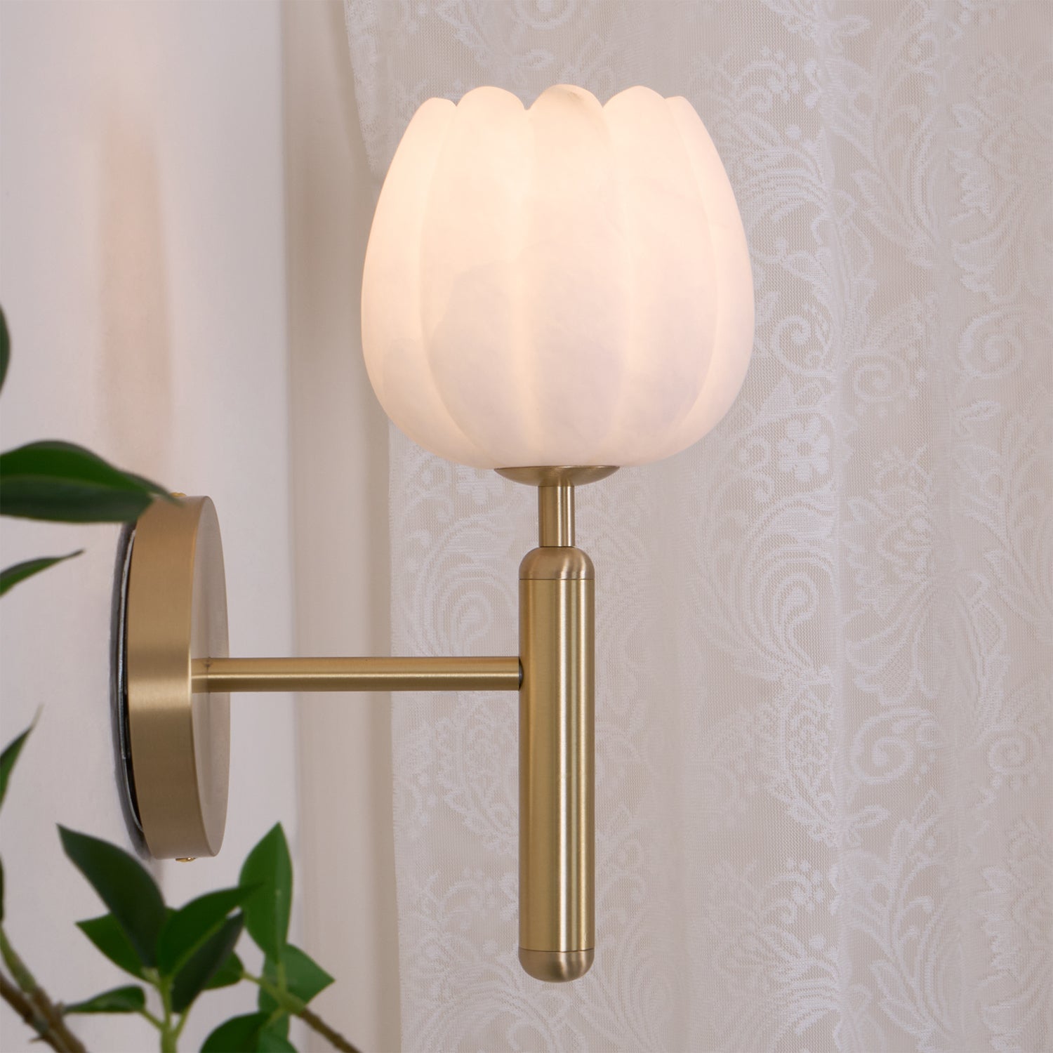 Ralin Applique Murale Fleurs en Albâtre - Neutralighting