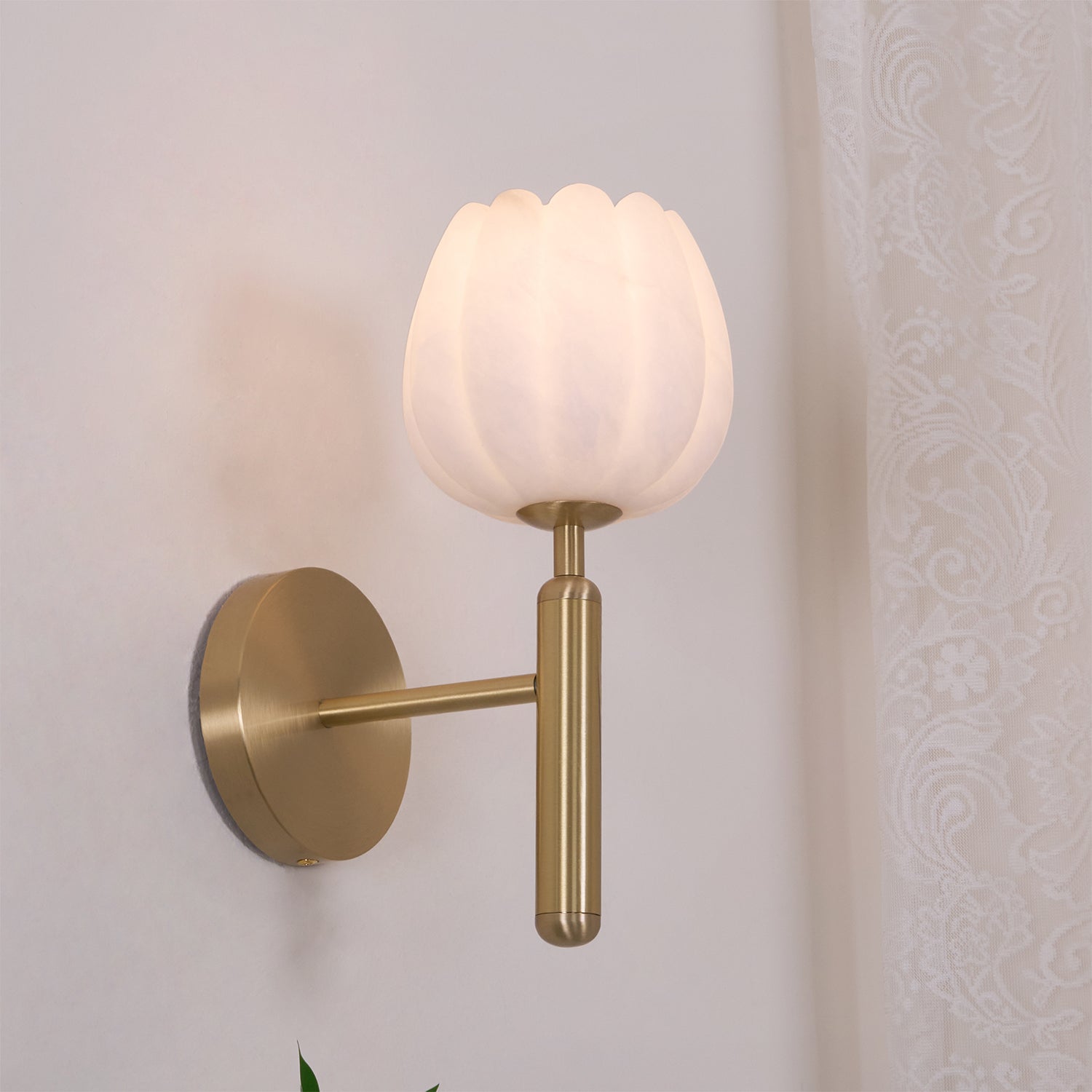 Ralin Applique Murale Fleurs en Albâtre - Neutralighting