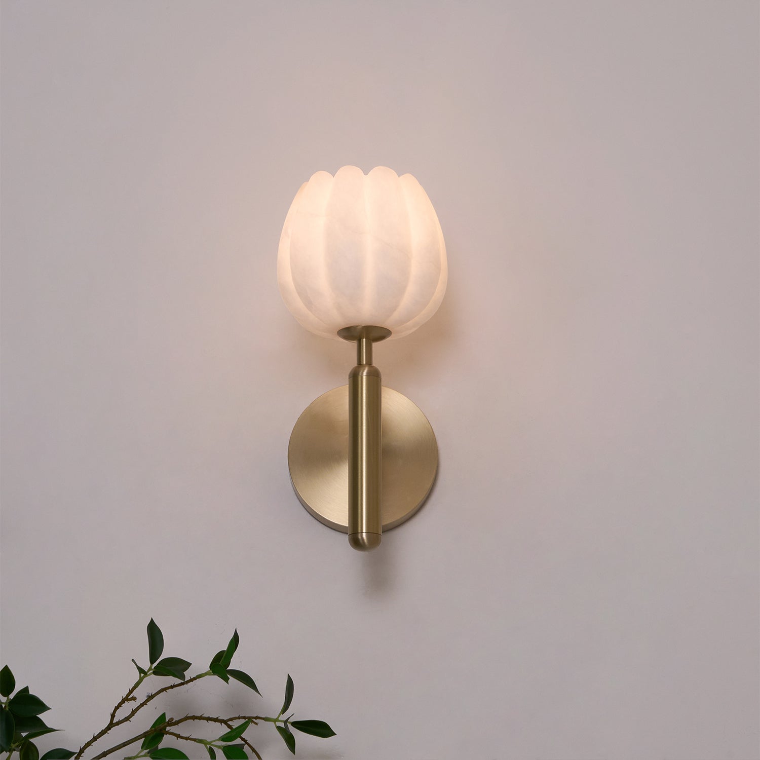 Ralin Applique Murale Fleurs en Albâtre - Neutralighting