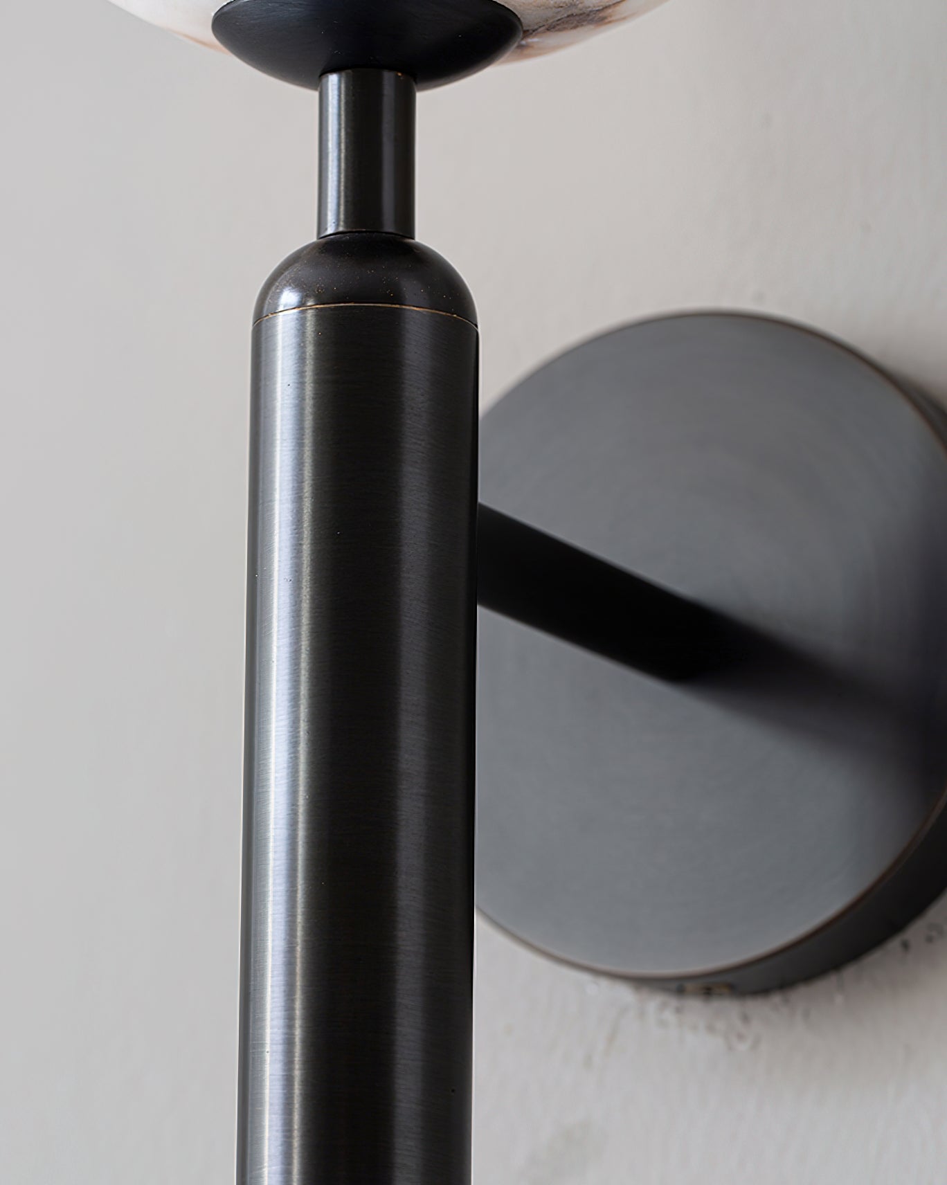 Orlaeila Modern Minimalist Brass Alabaster Wall Lamp - Lamp Copper