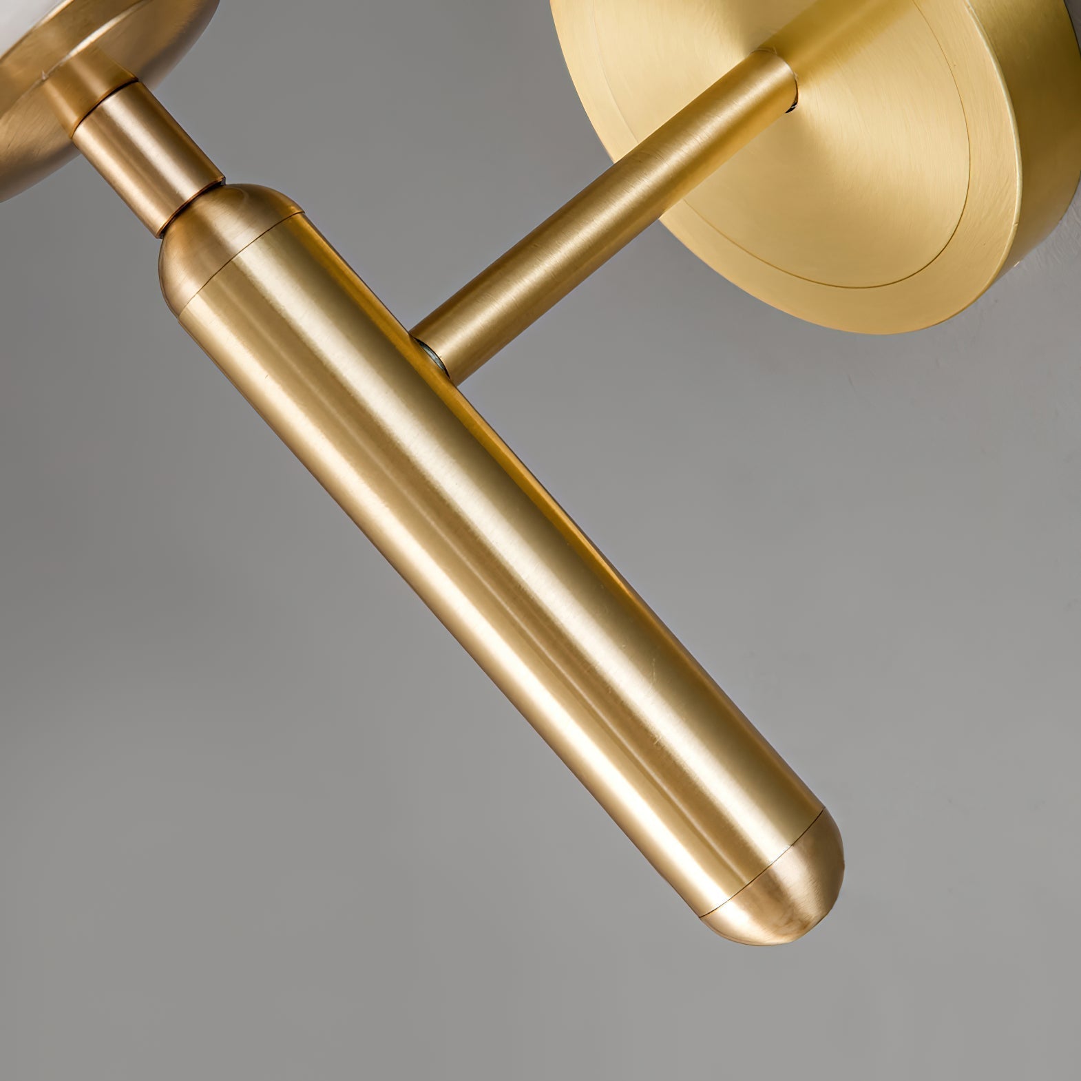 Orlaeila Modern Minimalist Brass Alabaster Wall Lamp - Lamp Copper