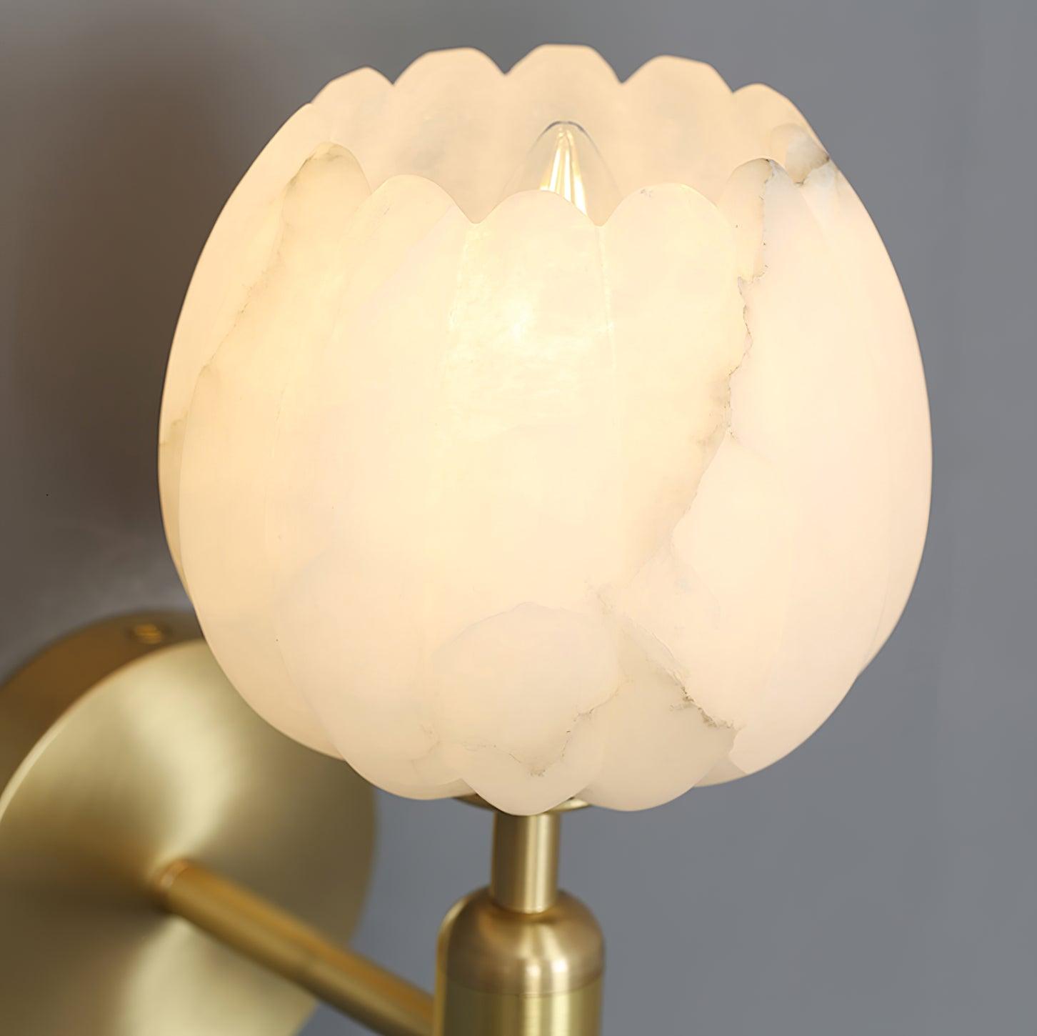 Ralin Applique Murale Fleurs en Albâtre - Neutralighting