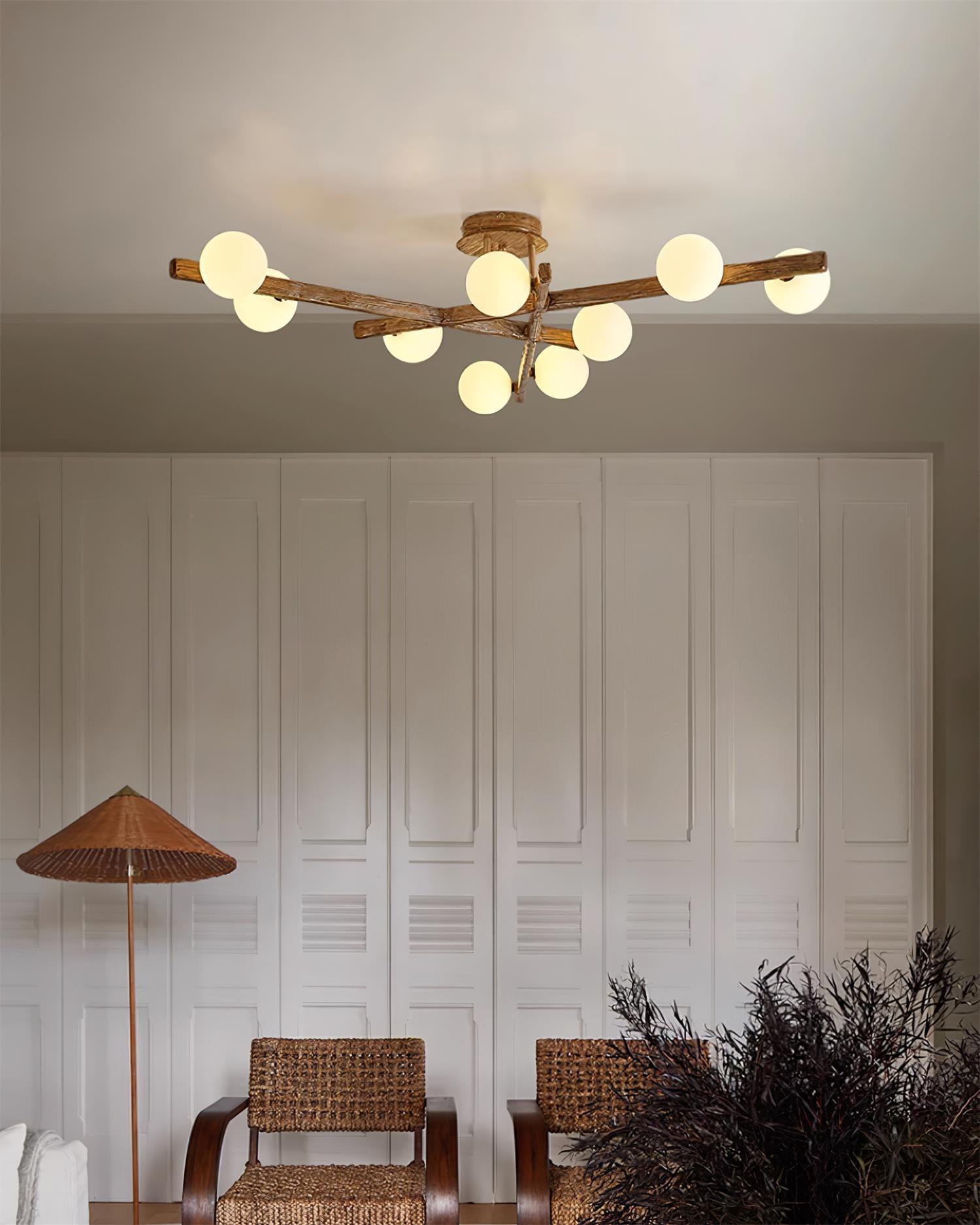Wooden Plafonnier Branche - Neutralighting