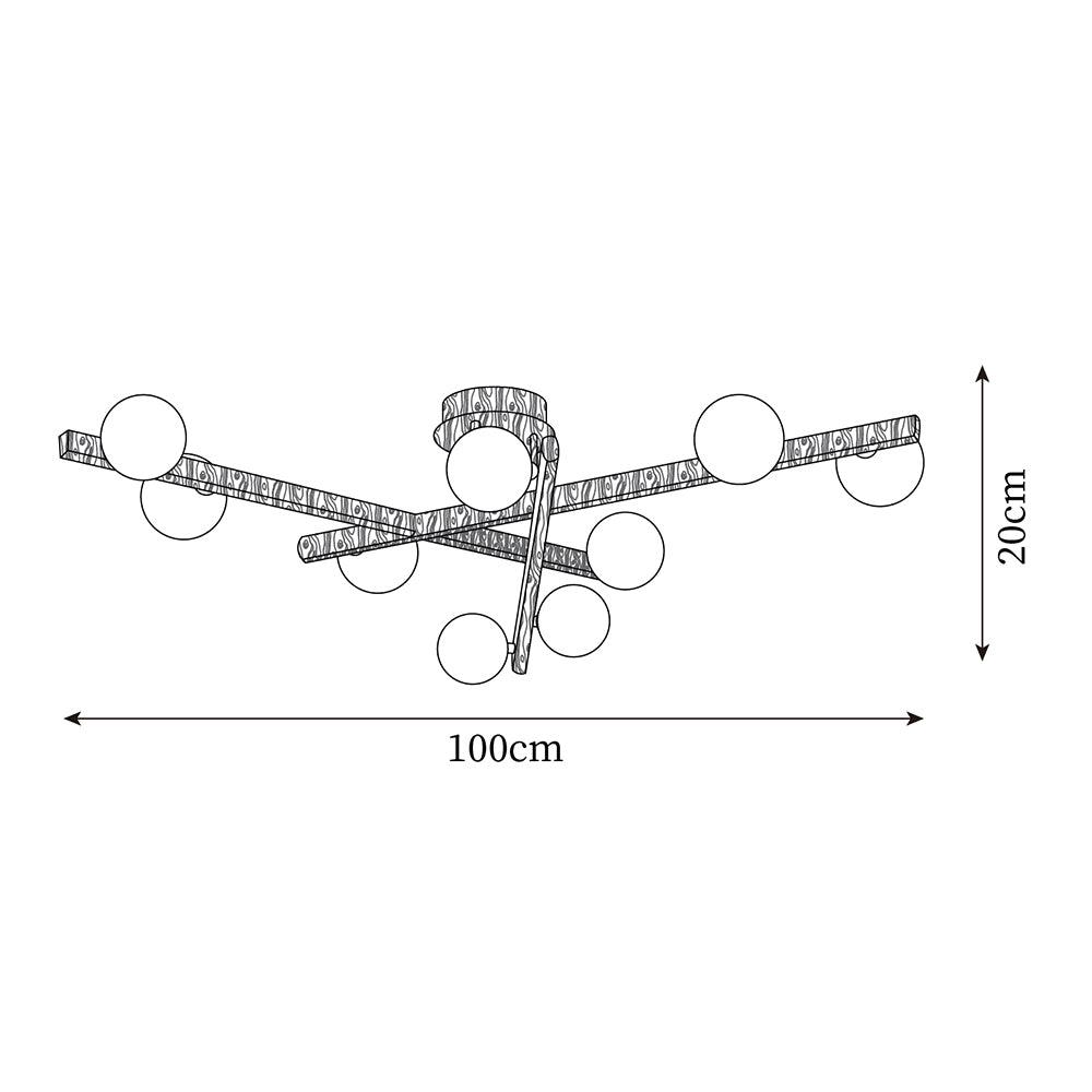 Wooden Plafonnier Branche - Neutralighting