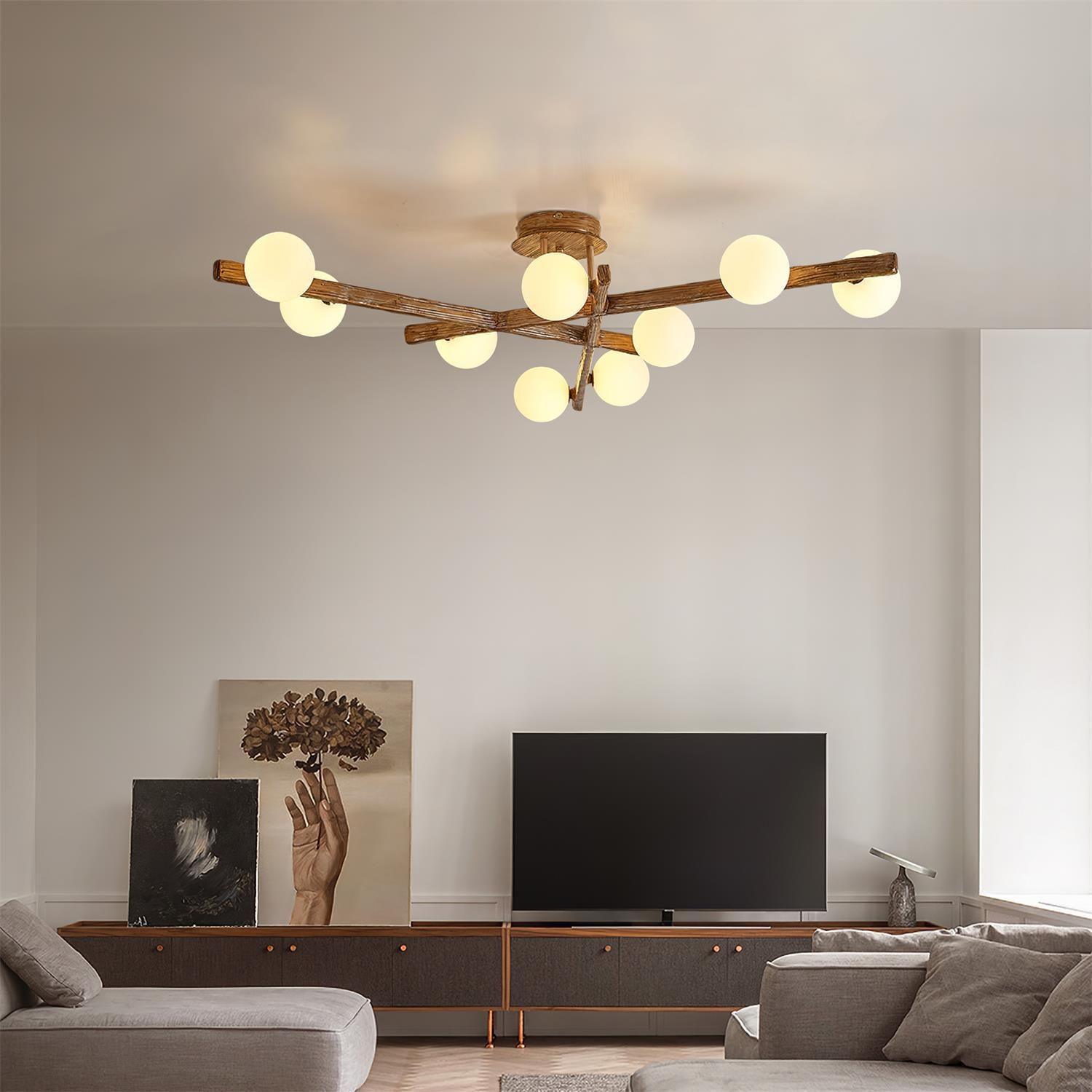 Wooden Plafonnier Branche - Neutralighting