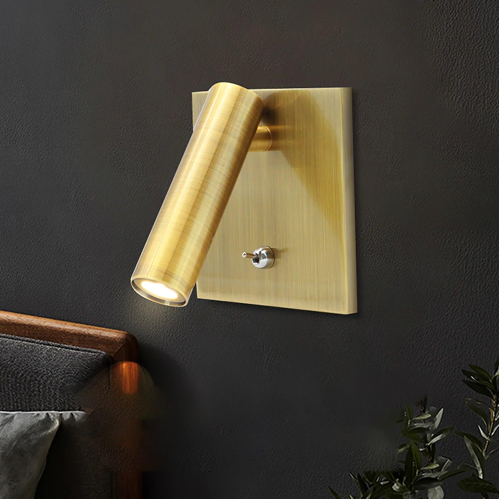 Astra Applique Murale Micro Carrée Spot Avec Interrupteur - Neutralighting