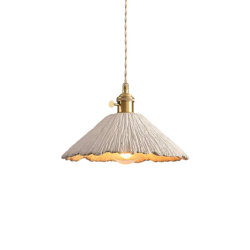 Microcement Lampe suspendue avec abat-jour en tissu réglable - Neutralighting