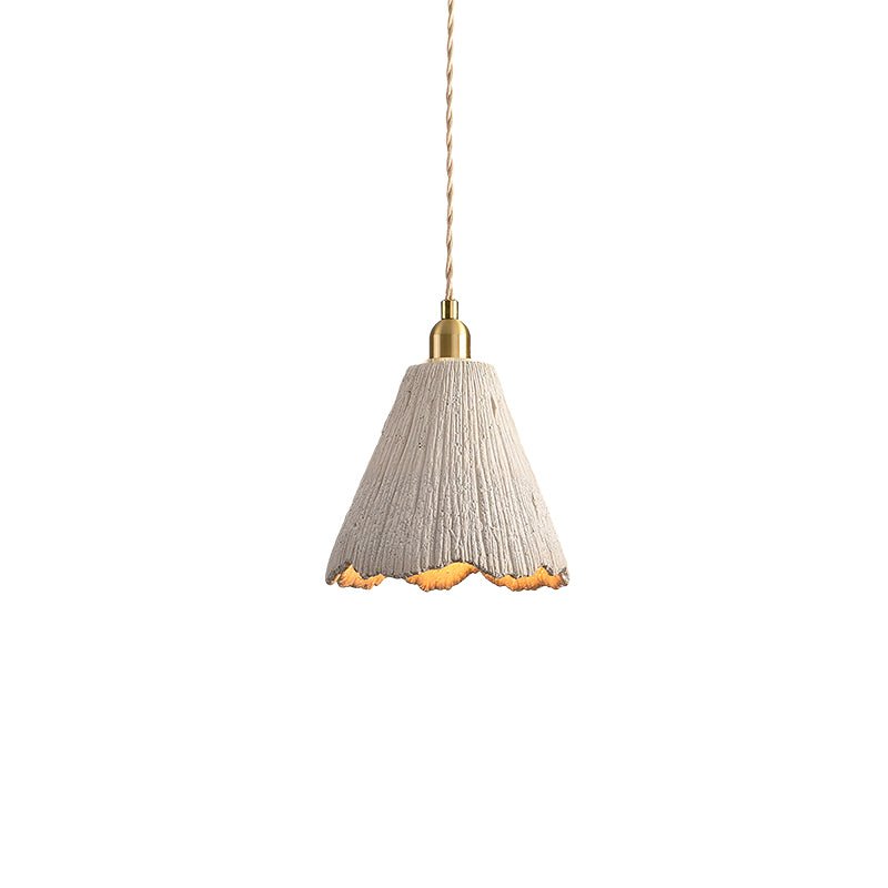 Microcement Lampe suspendue avec abat-jour en tissu réglable - Neutralighting