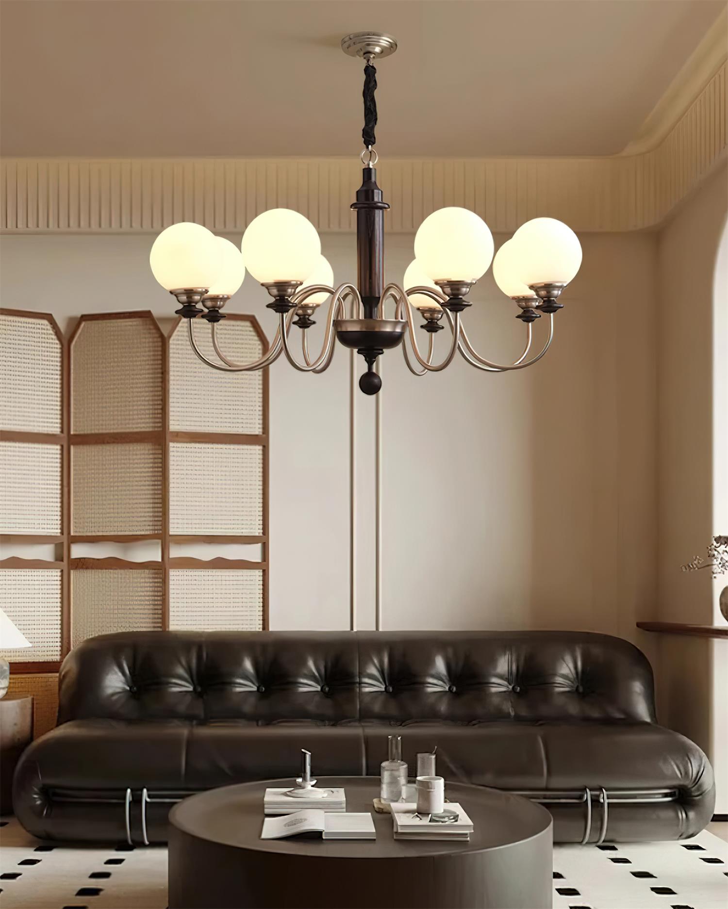 Lumivian Lustre Élégant Globe à 8 Lumières - Neutralighting