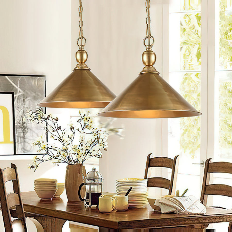 Cemirel Suspension Métal Laiton Industriel Vintage - Neutralighting