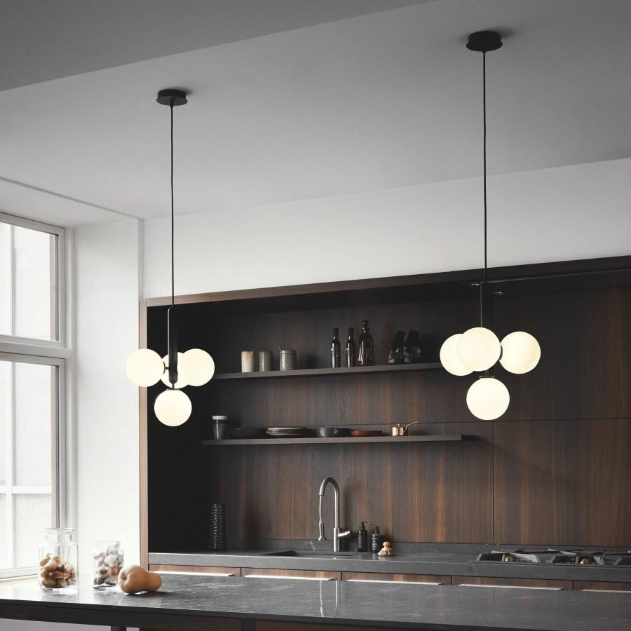 Valentina Suspension Moderne Bulle Métal Verre Salle à Manger - Neutralighting