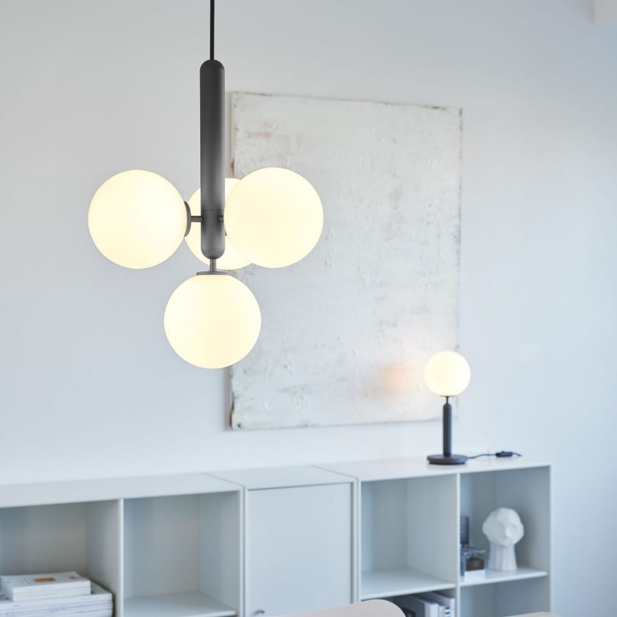 Valentina Suspension Moderne Bulle Métal Verre Salle à Manger - Neutralighting