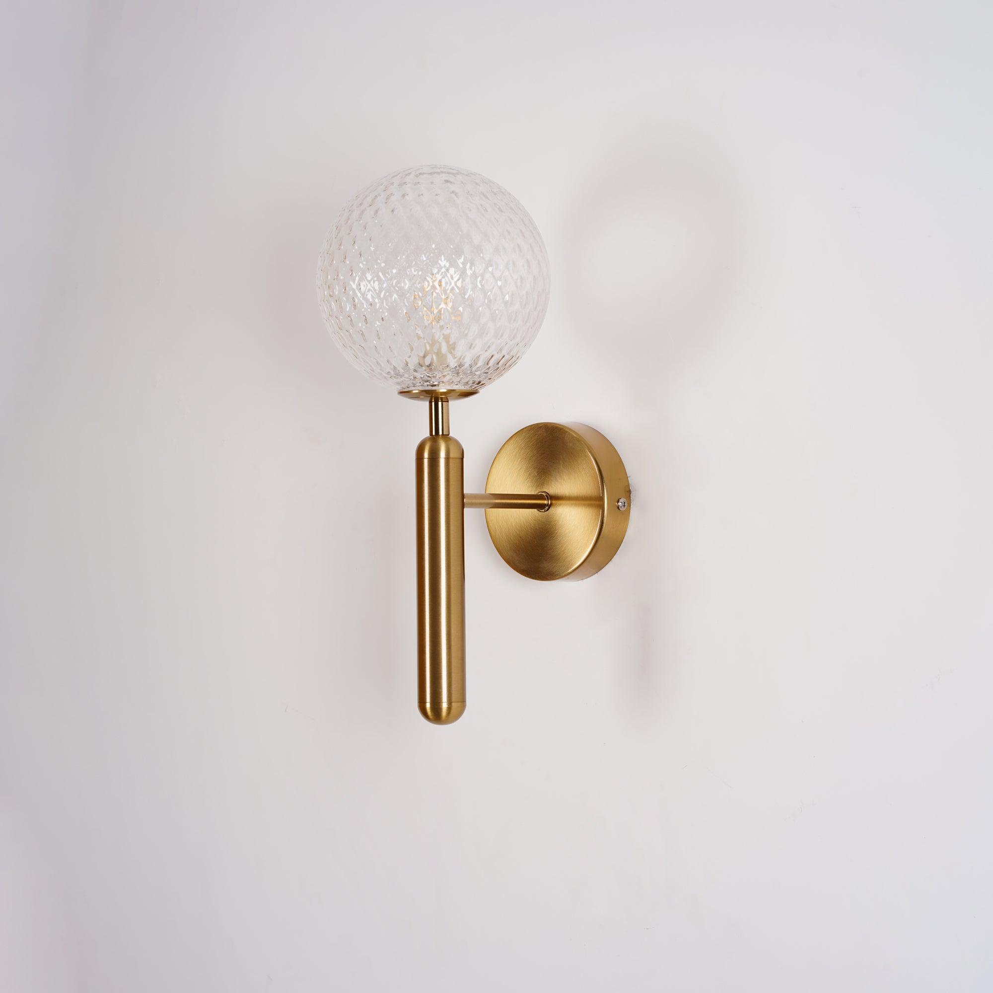Lustra Wall Lamp Plug In Glass Globe Nordic - Neutralighting