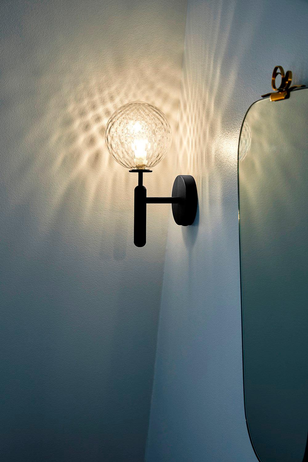 Lustra Wall Lamp Plug In Glass Globe Nordic - Neutralighting