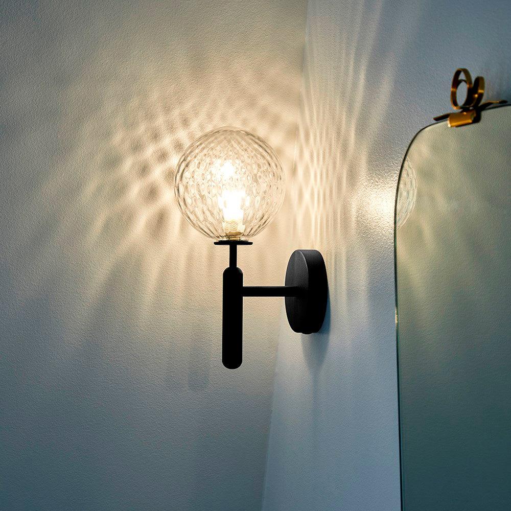 Lustra Wall Lamp Plug In Glass Globe Nordic - Neutralighting