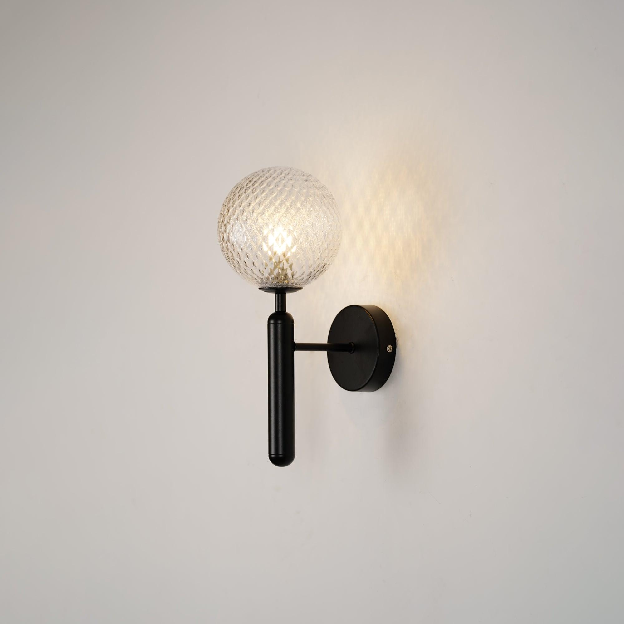 Lustra Wall Lamp Plug In Glass Globe Nordic - Neutralighting