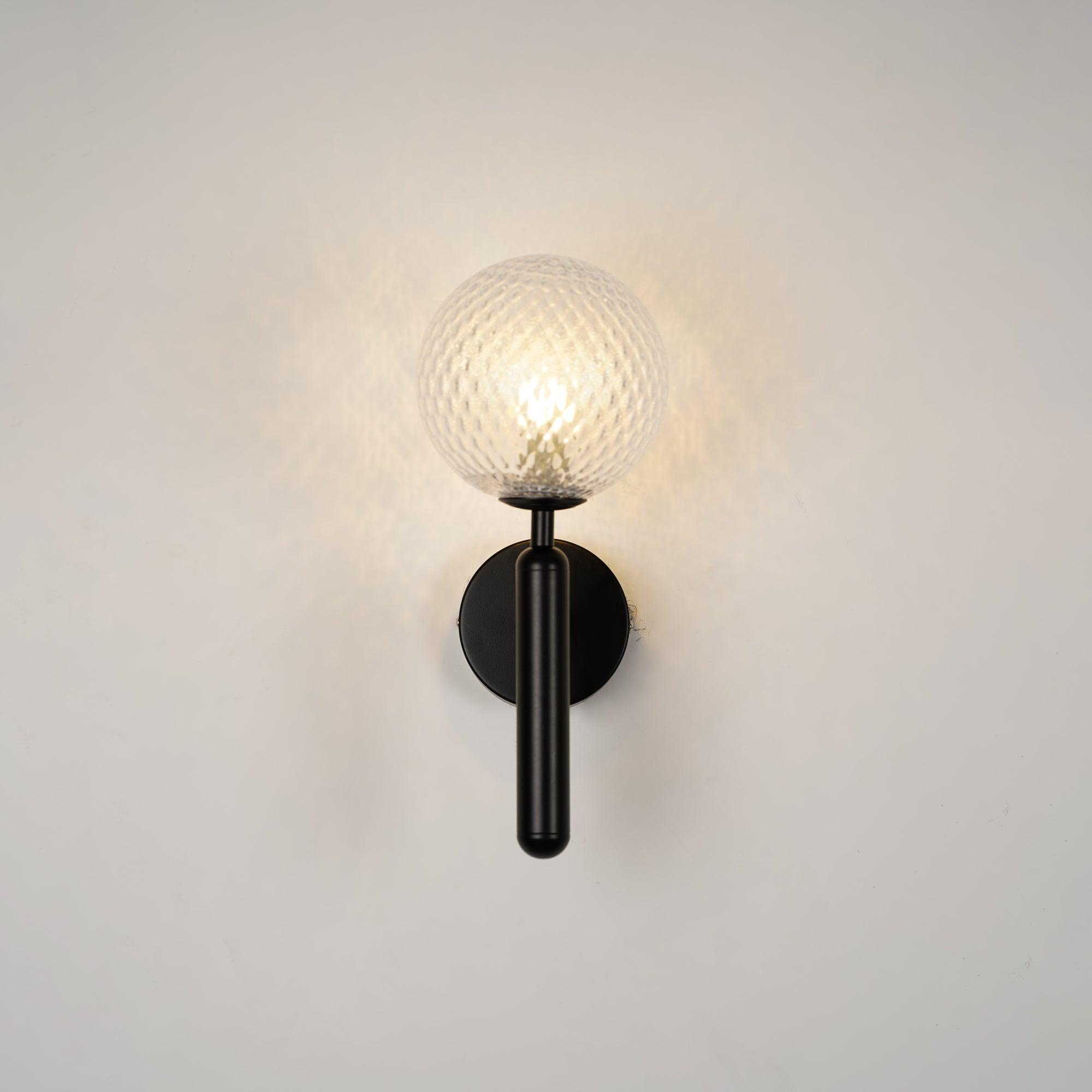 Lustra Wall Lamp Plug In Glass Globe Nordic - Neutralighting