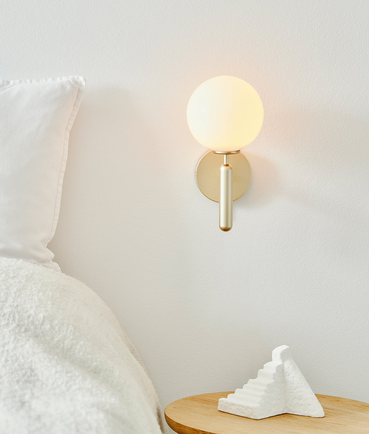 Lustra Wall Lamp Plug In Glass Globe Nordic - Neutralighting
