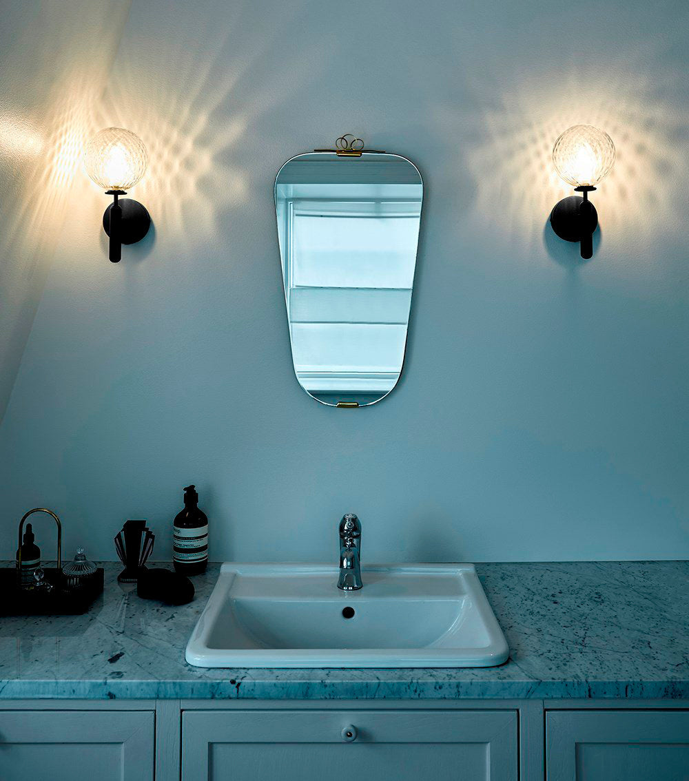 Lustra Wall Lamp Plug In Glass Globe Nordic - Neutralighting