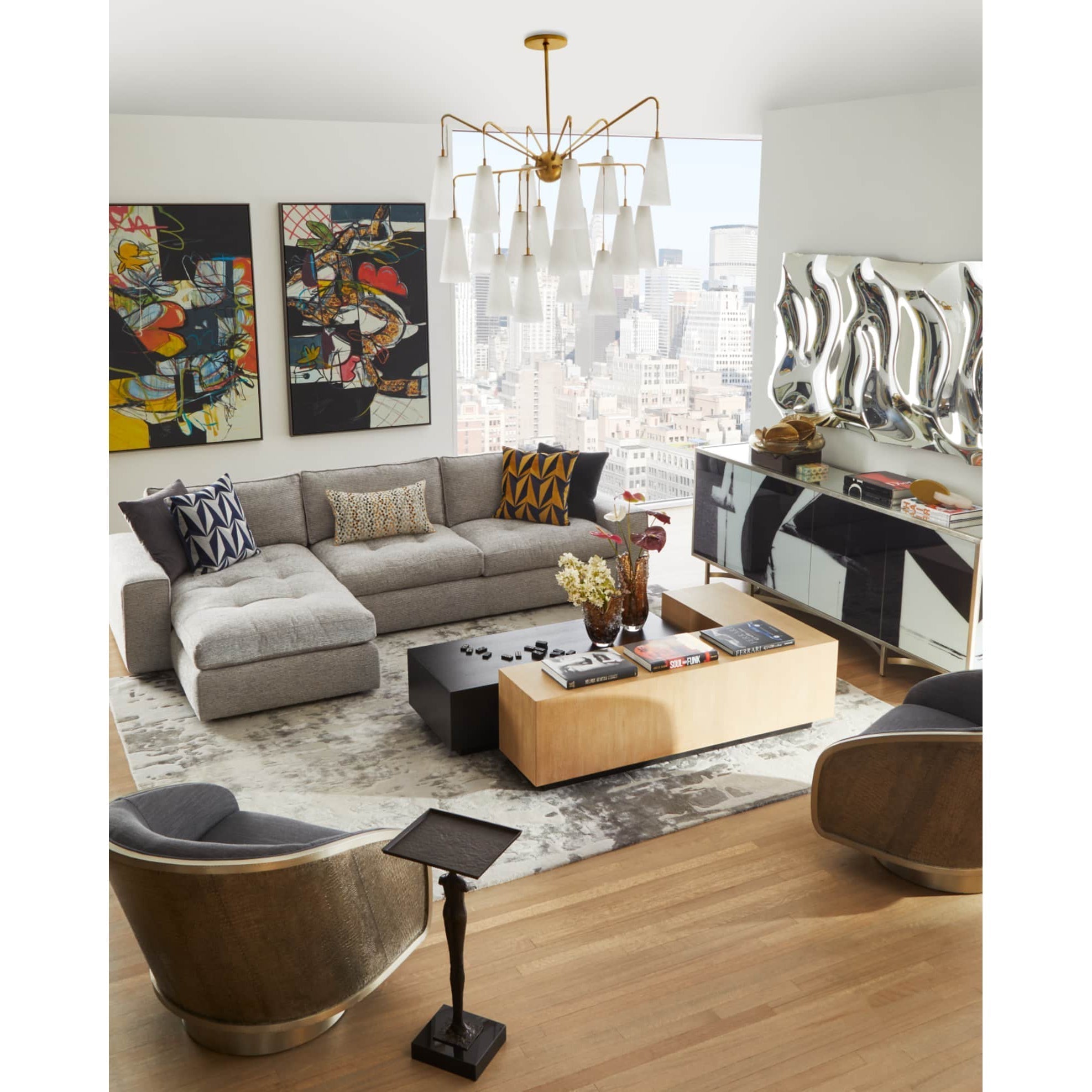 Avtheira Postmodern Luxury Glass Chandelier - Lamp Copper