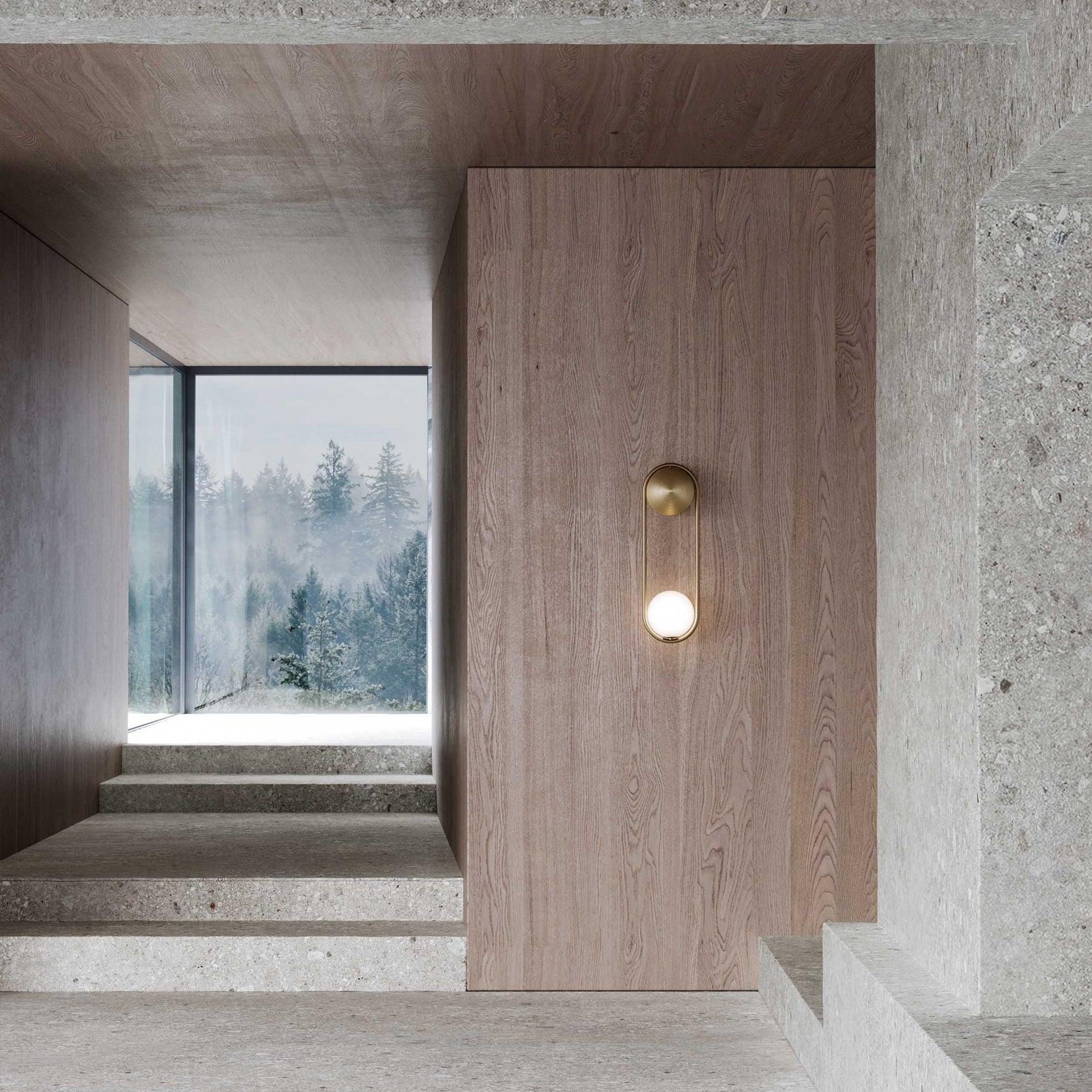 Radiain Applique murale minimaliste en laiton - Neutralighting