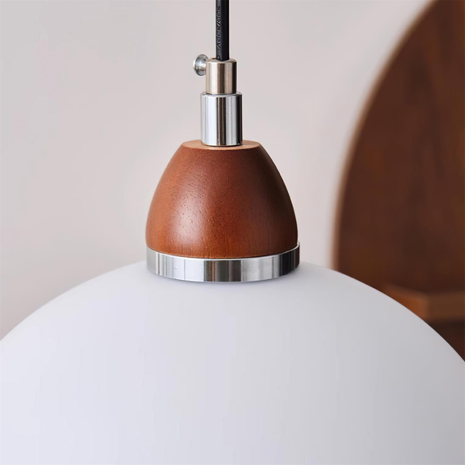 Milagro Suspension Lampe Dôme Accent en Bois Minimaliste - Neutralighting