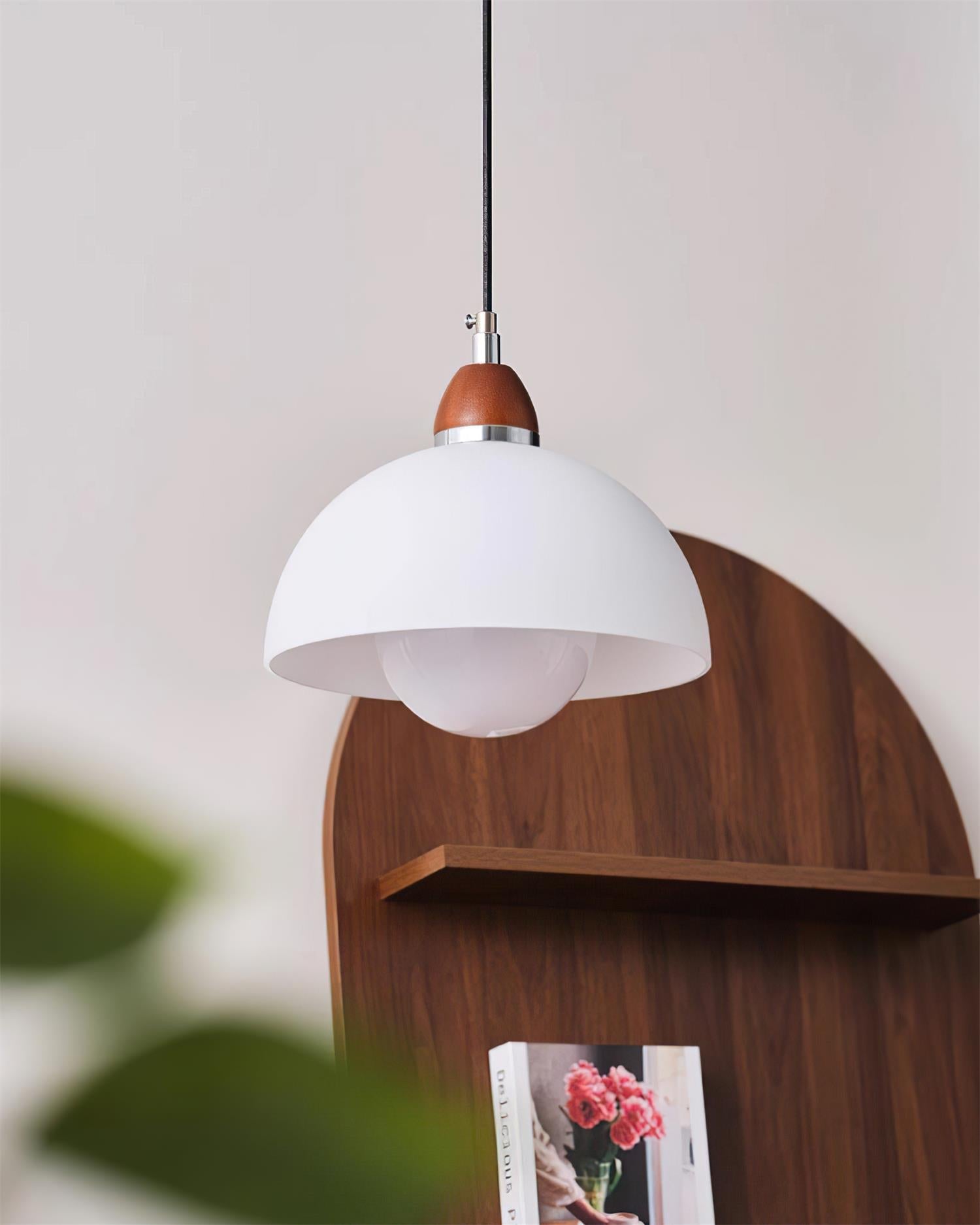 Milagro Suspension Lampe Dôme Accent en Bois Minimaliste - Neutralighting