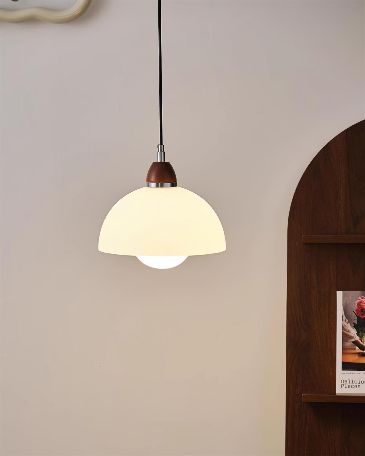 Milagro Suspension Lampe Dôme Accent en Bois Minimaliste - Neutralighting