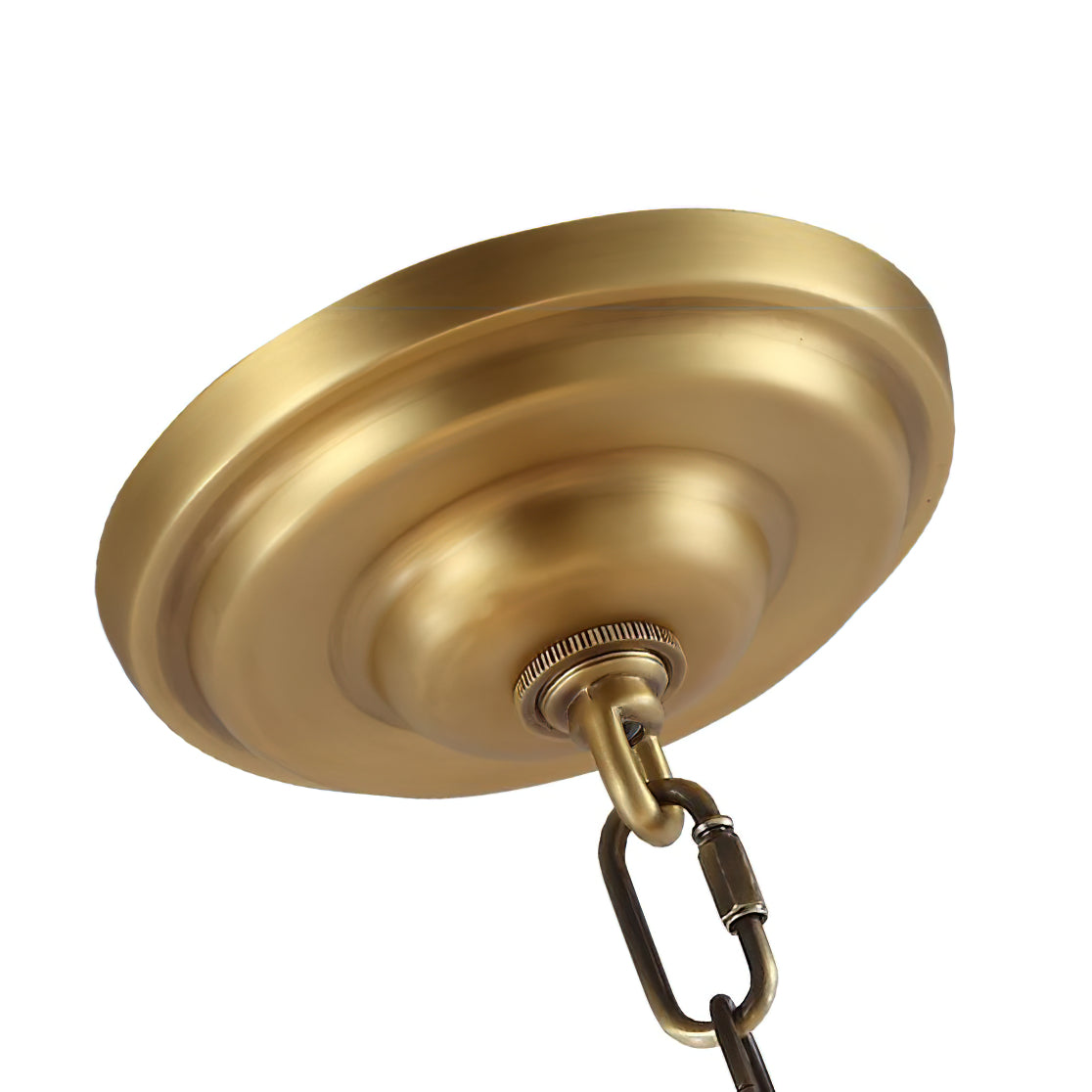 Ilsolen Postmodern Luxury Brass Glass Chandelier - Lamp Copper