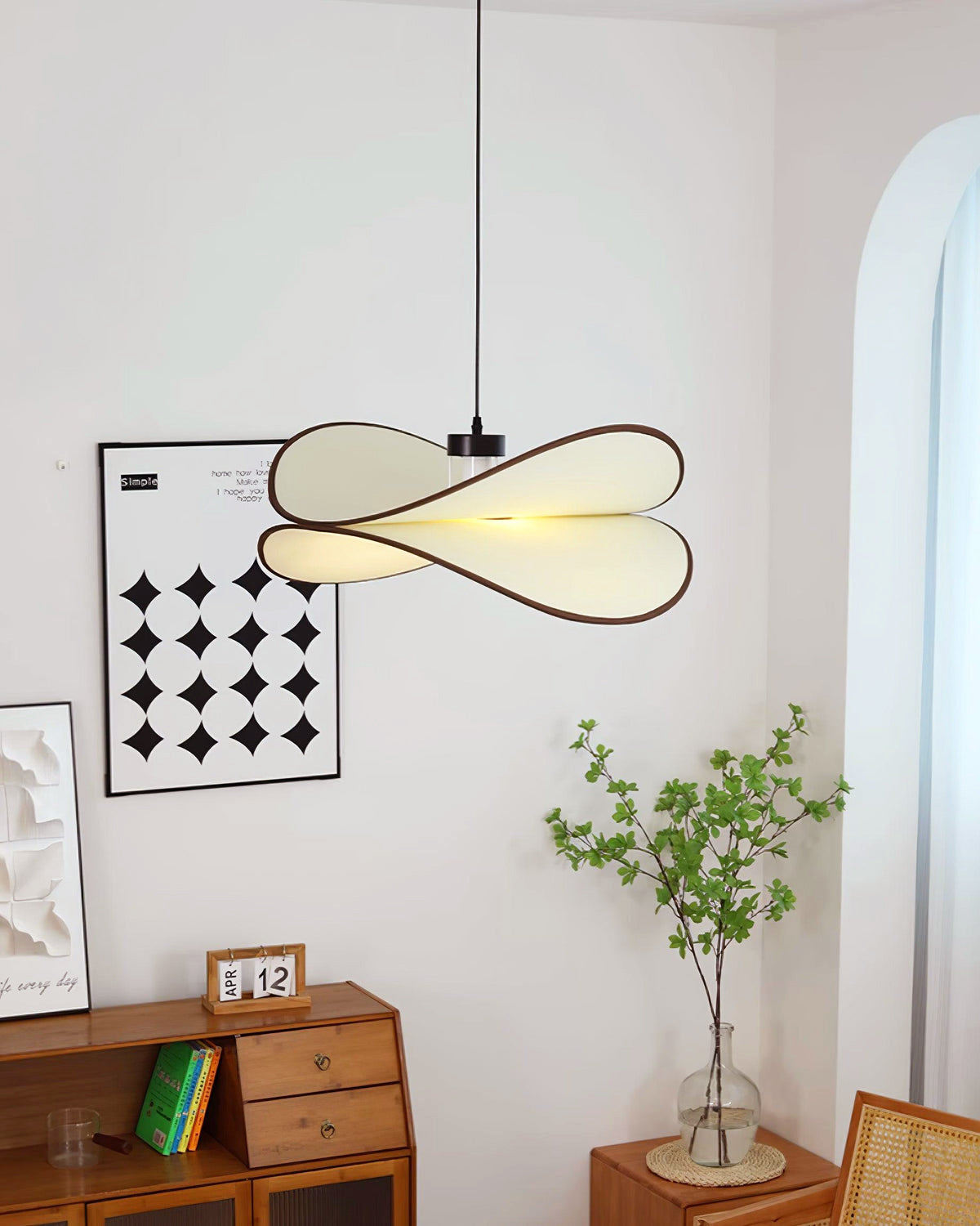 Cicaros Suspension Métal Tissu Art Créatif - Neutralighting