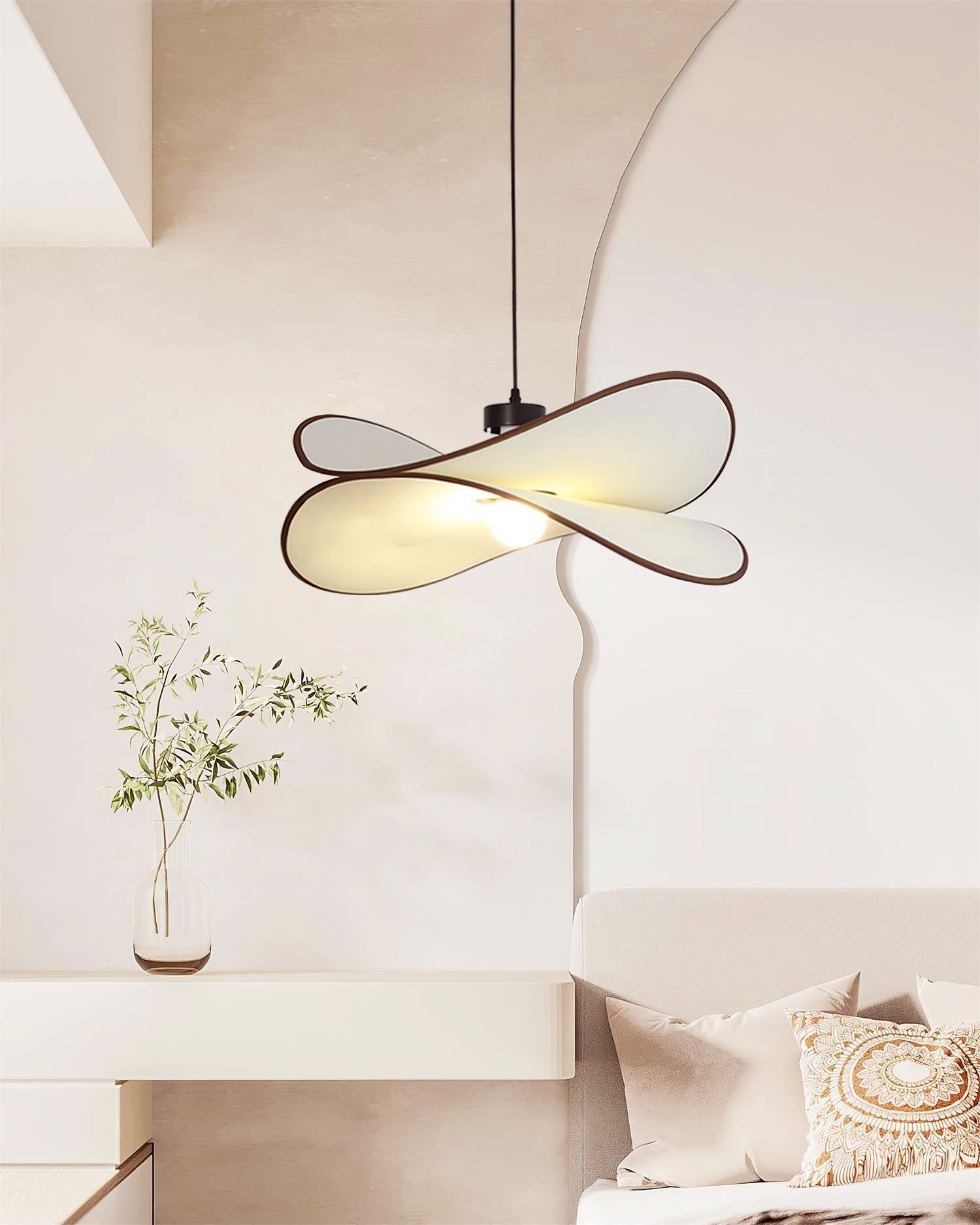Cicaros Suspension Métal Tissu Art Créatif - Neutralighting