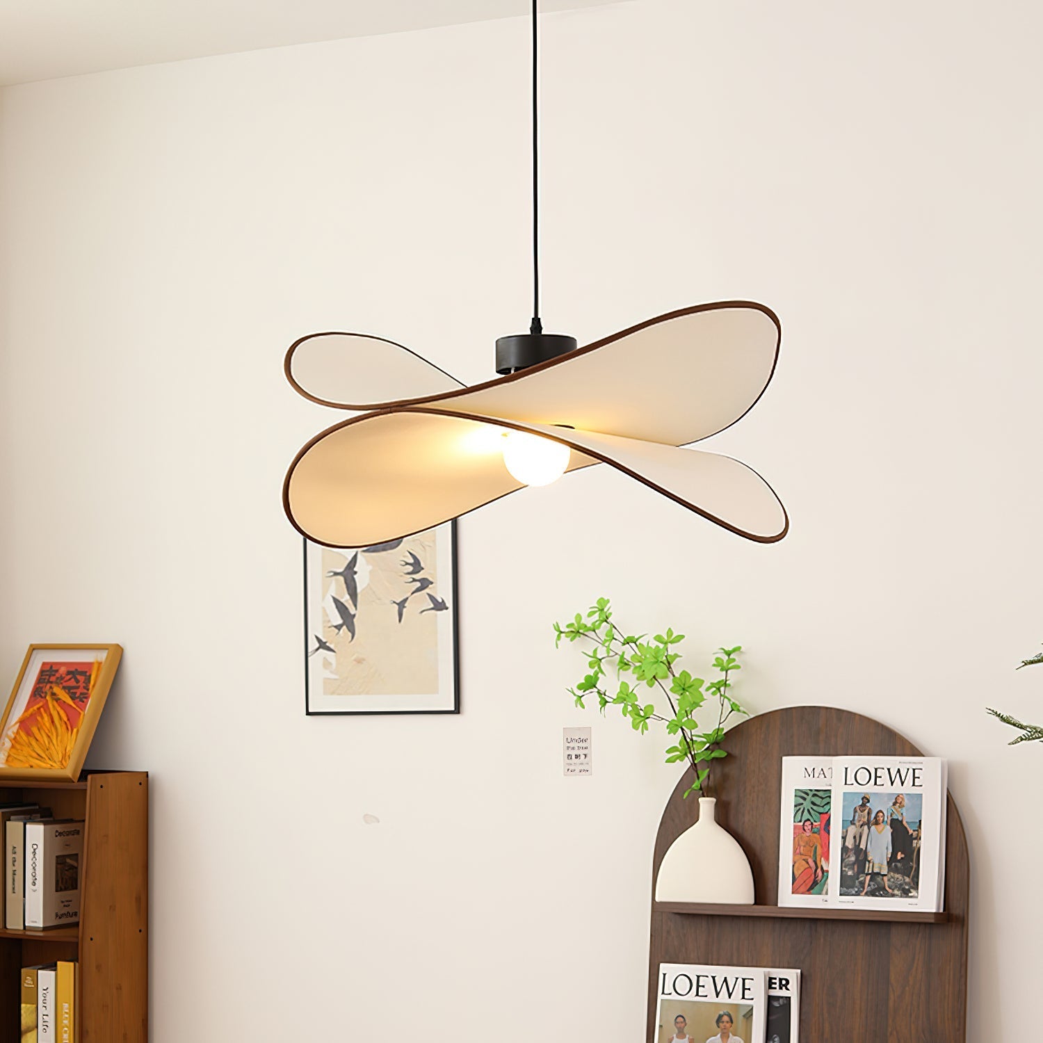 Cicaros Suspension Métal Tissu Art Créatif - Neutralighting