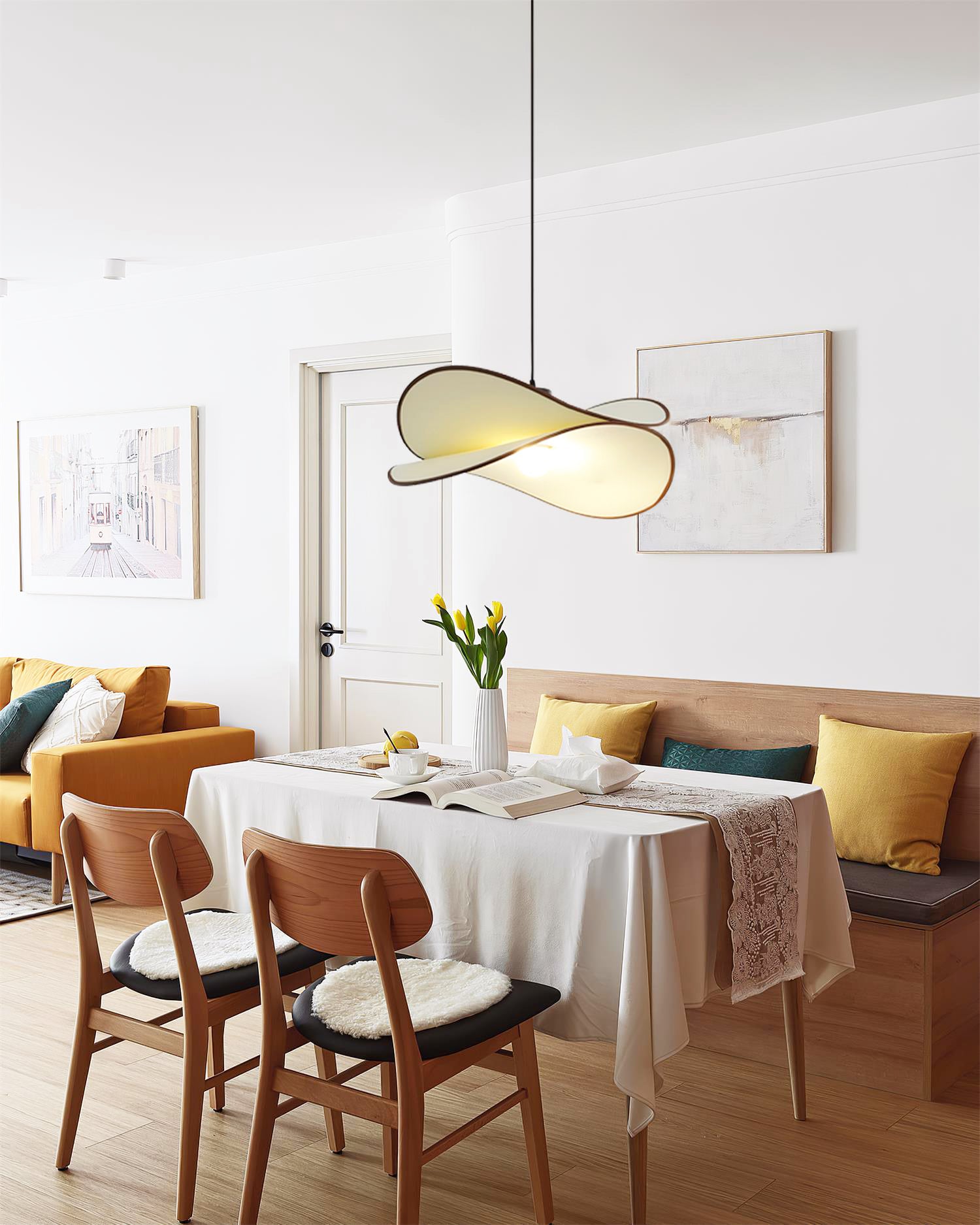 Cicaros Suspension Métal Tissu Art Créatif - Neutralighting