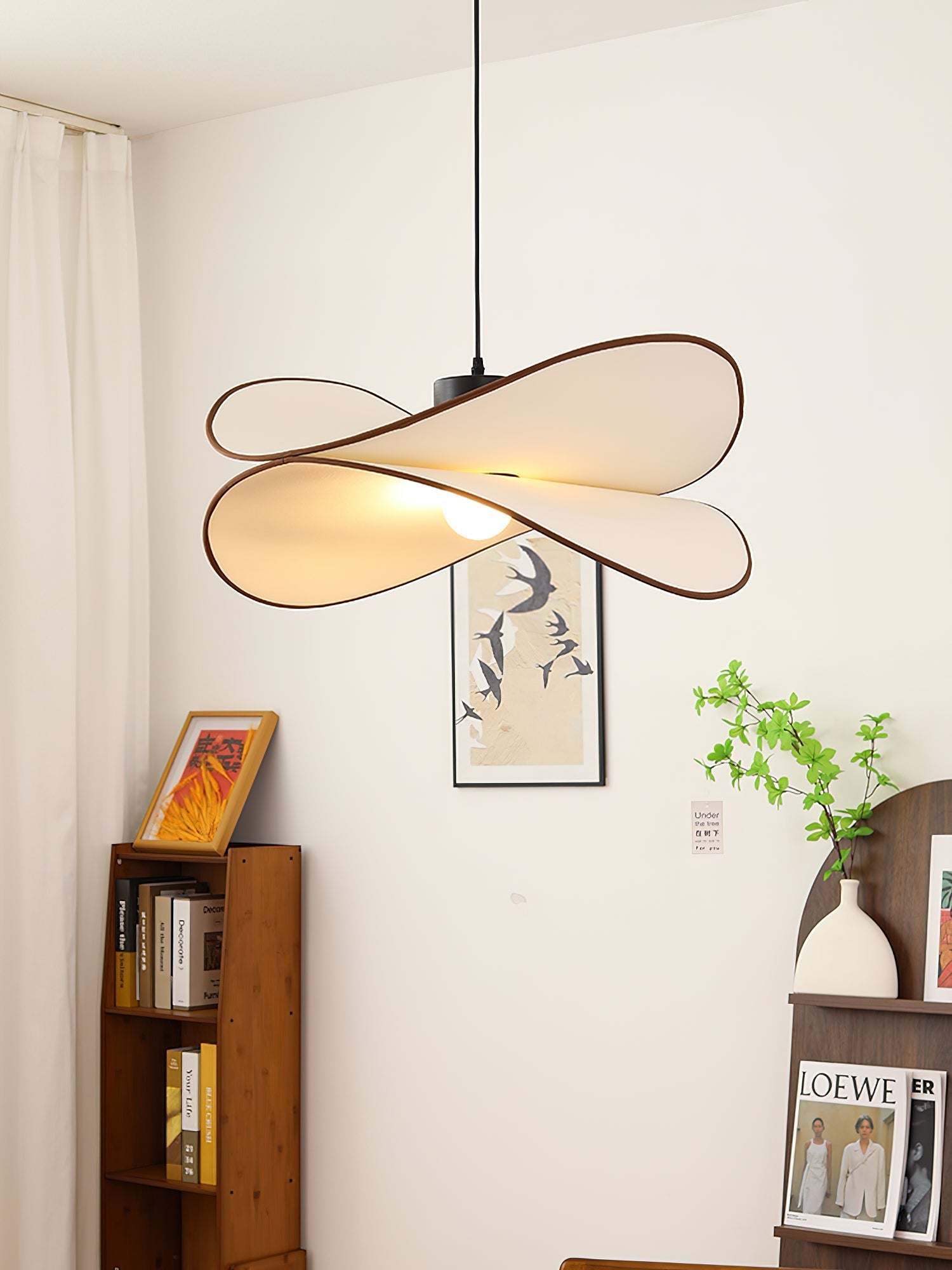 Cicaros Suspension Métal Tissu Art Créatif - Neutralighting