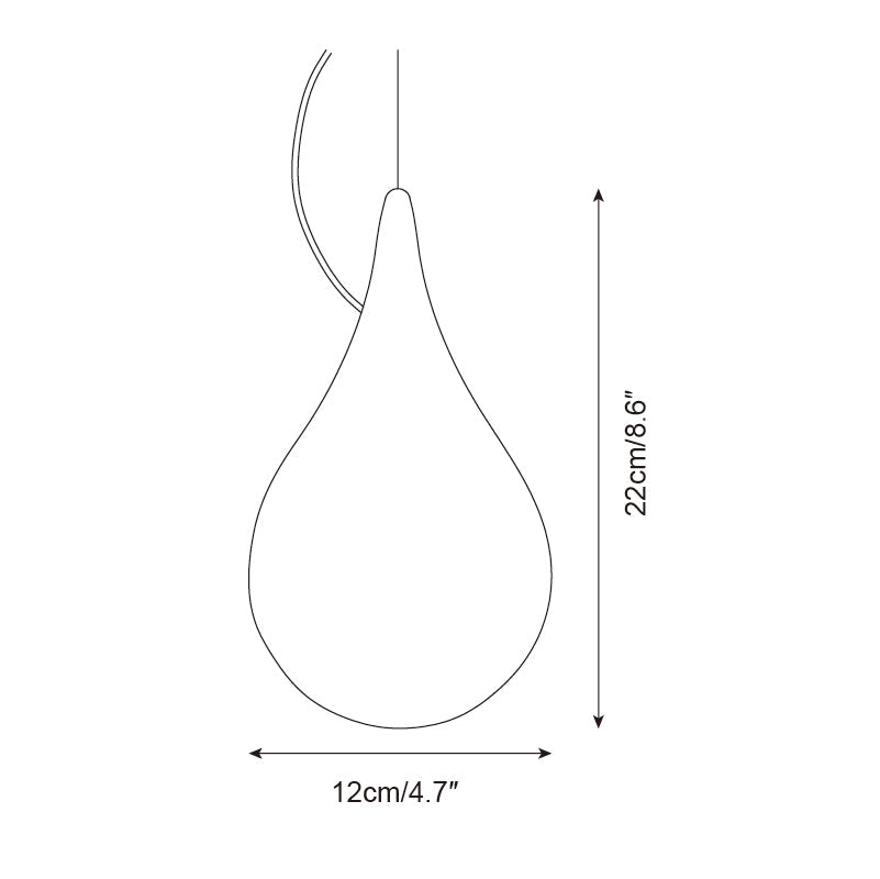 Milk Suspension Extérieure Lampe Goutte Acrylique Goutte d'Eau Minimaliste - Neutralighting