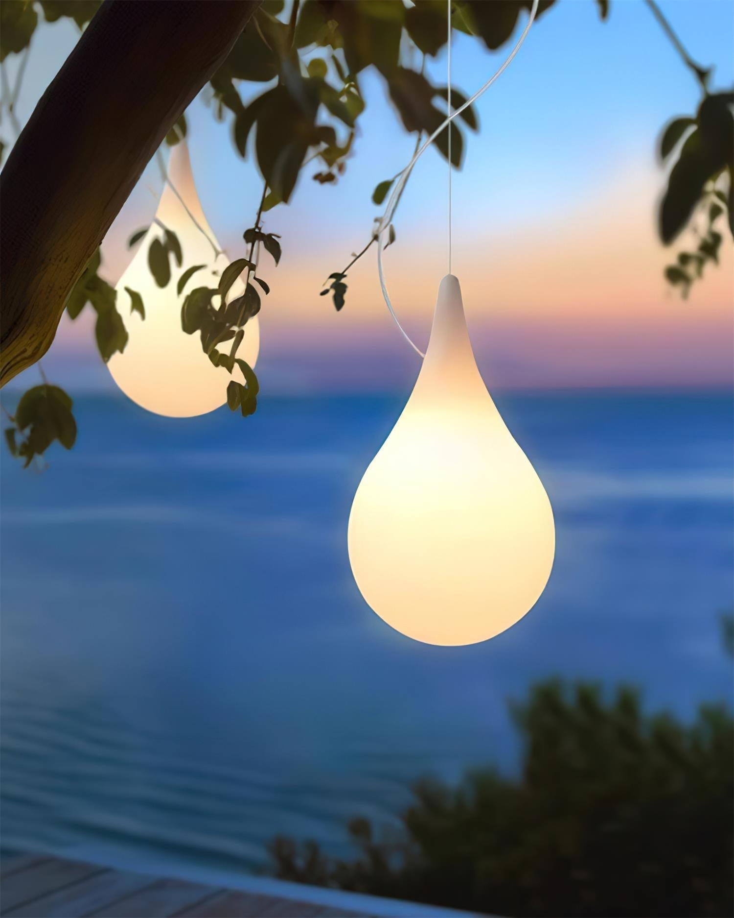 Milk Suspension Extérieure Lampe Goutte Acrylique Goutte d'Eau Minimaliste - Neutralighting