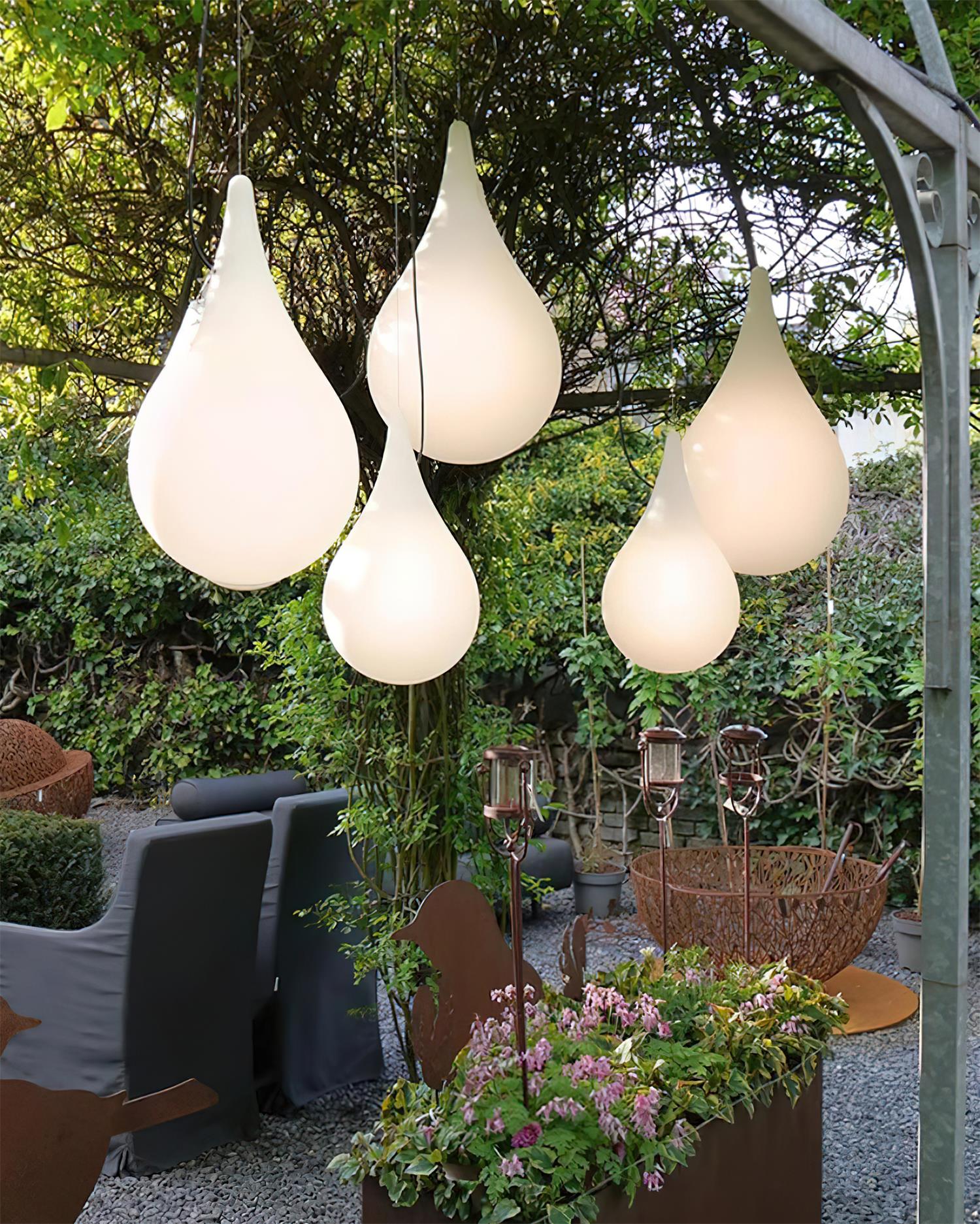 Milk Suspension Extérieure Lampe Goutte Acrylique Goutte d'Eau Minimaliste - Neutralighting