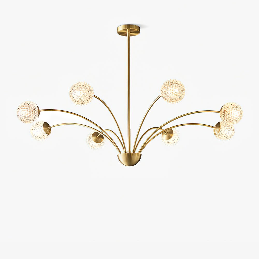 Lustra Chandelier Bras Courbés Laiton - Neutralighting