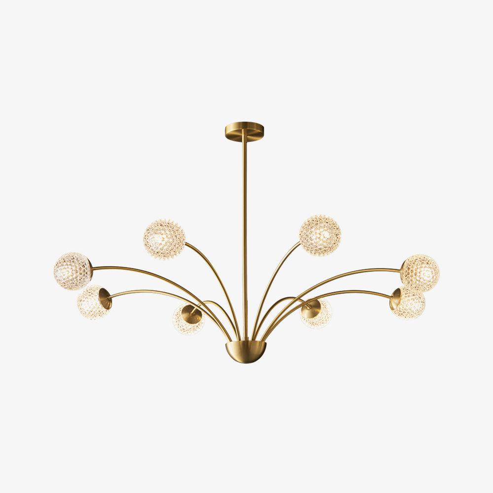 Lustra Chandelier Bras Courbés Laiton - Neutralighting