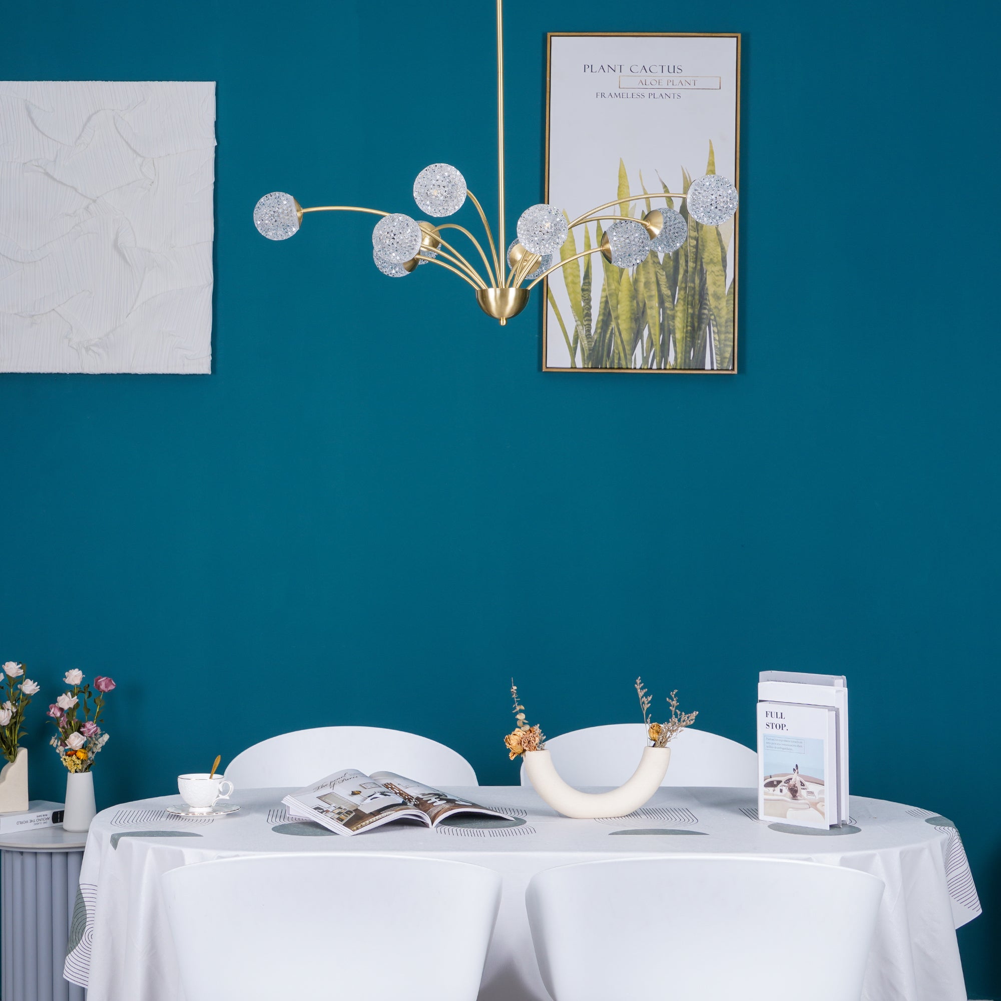 Lustra Chandelier Bras Courbés Laiton - Neutralighting