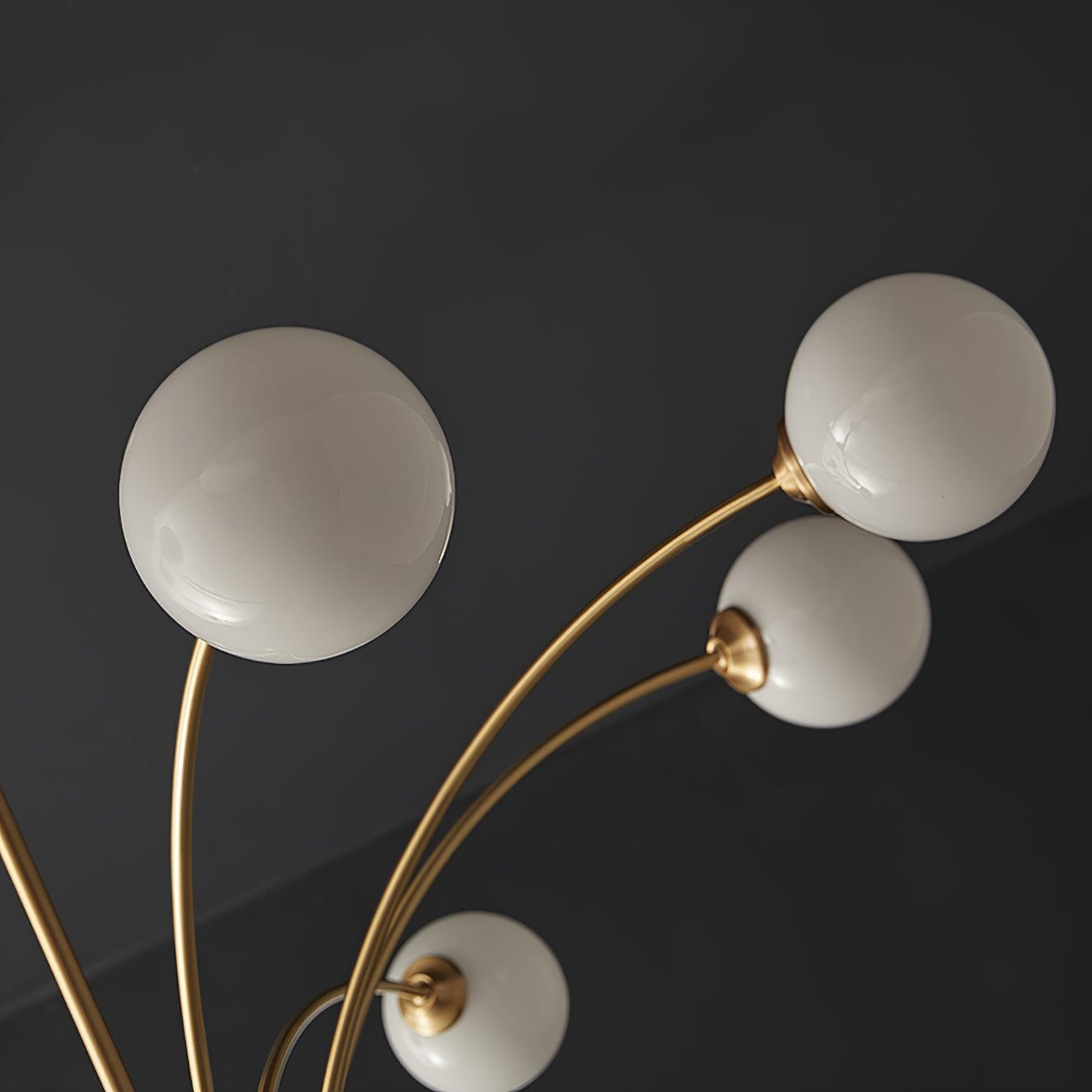 Lustra Chandelier Bras Courbés Laiton - Neutralighting