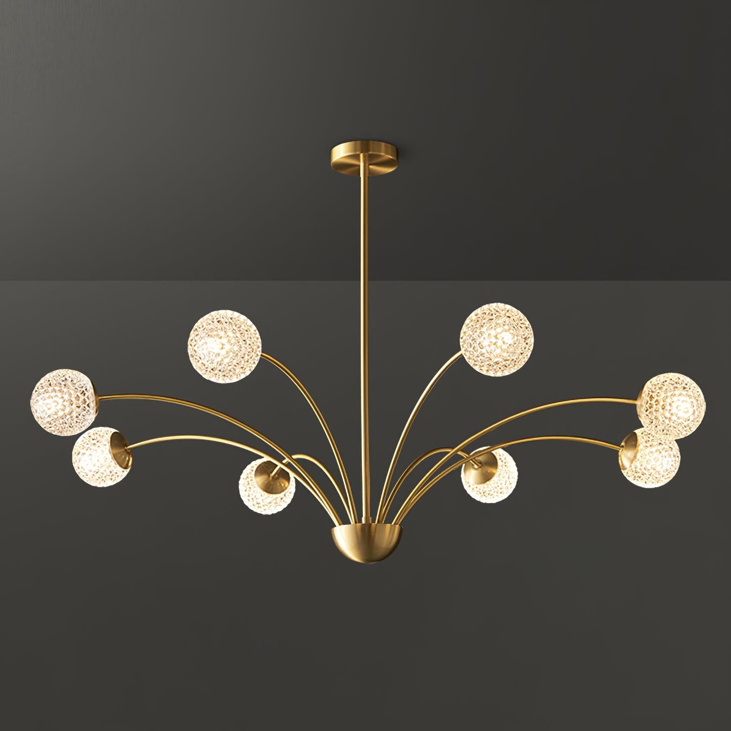 Lustra Chandelier Bras Courbés Laiton - Neutralighting