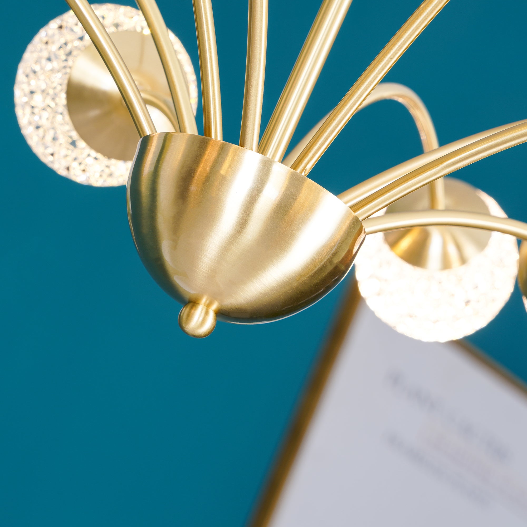 Lustra Chandelier Bras Courbés Laiton - Neutralighting