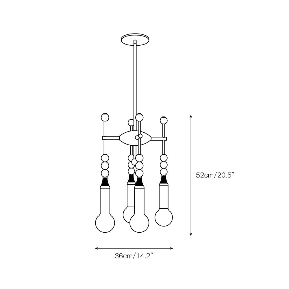 Esoleth Traditional Premium Elegance Marble Chandelier - Neutralighting
